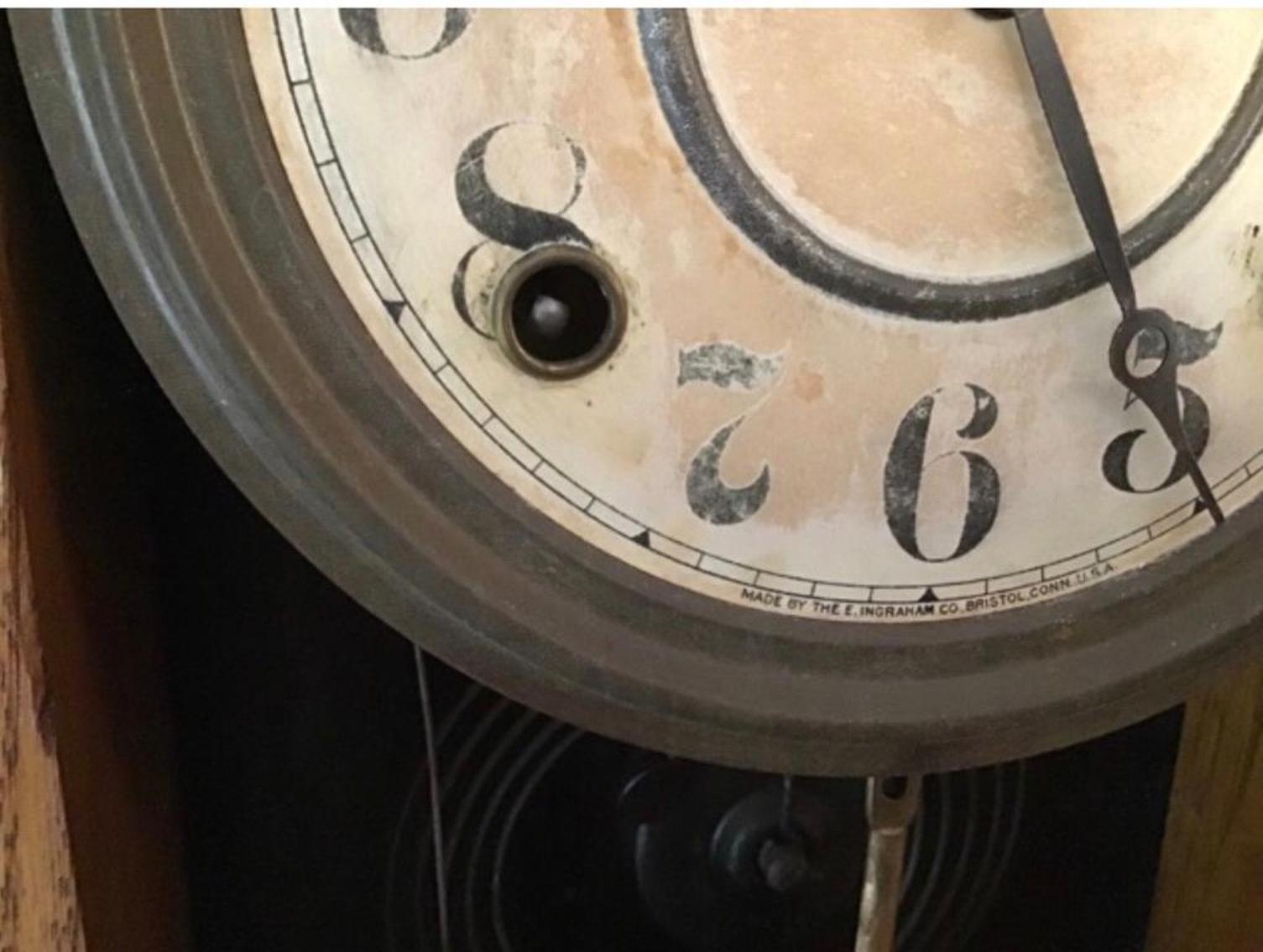 Image for Ingram Oak Case Kitchen Clock