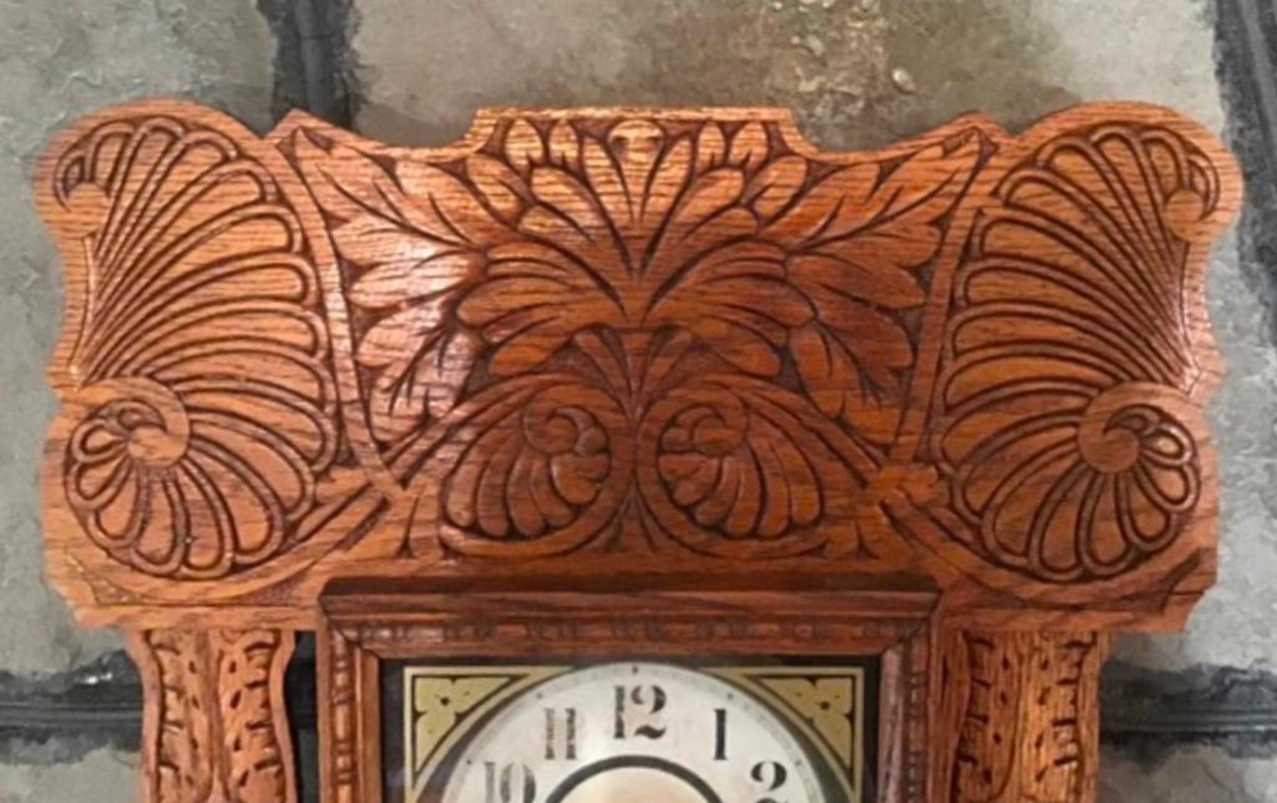 Image for Ingram Oak Case Kitchen Clock
