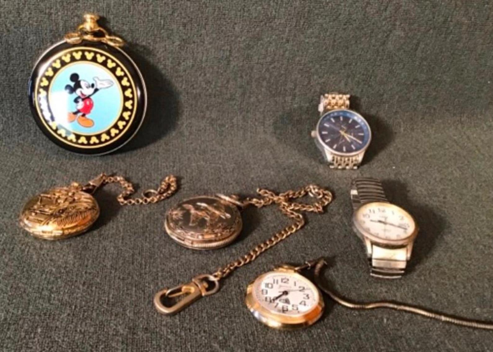 Image for Mickey Mouse Pocket Watch With Other Watches