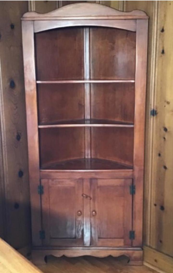 Image for Early American Maple Corner Cabinet