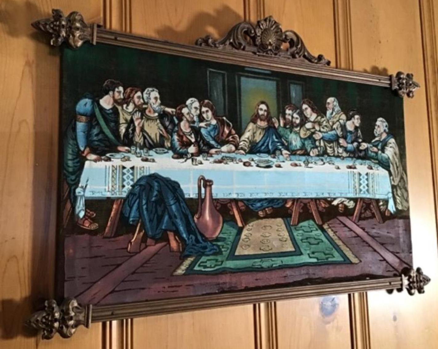Image for The Last Supper Painting On Velvet