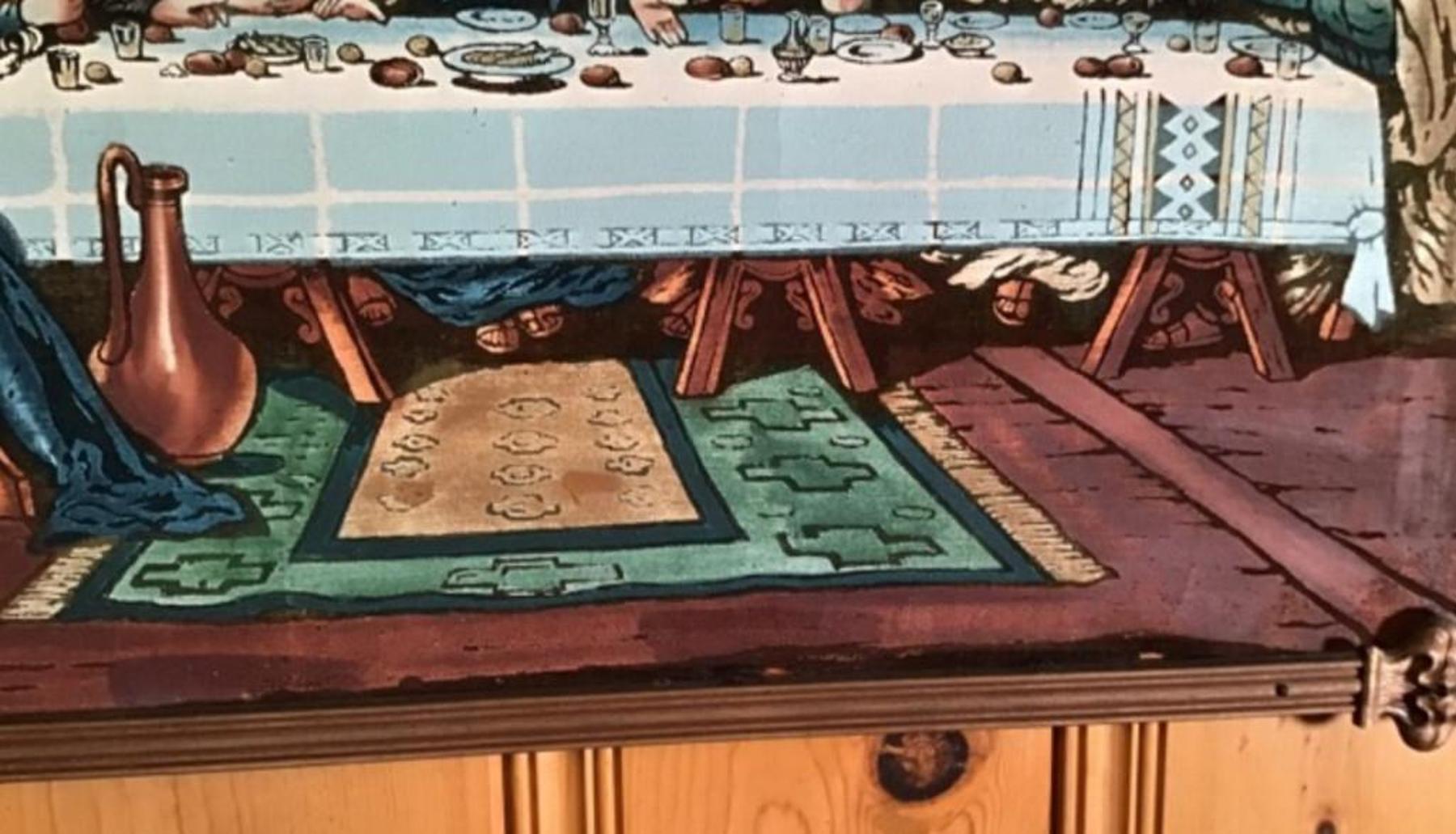 Image for The Last Supper Painting On Velvet