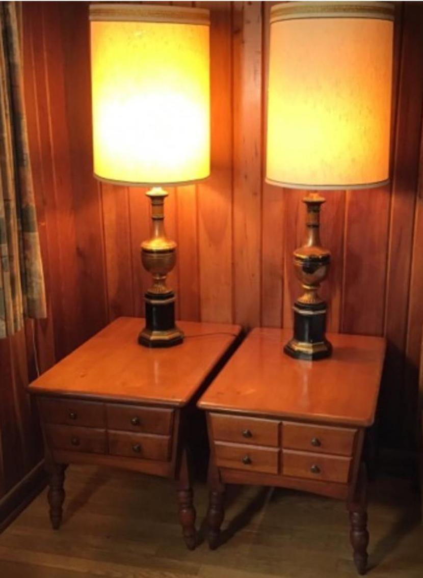Image for Pair Of End Tables With Lamps