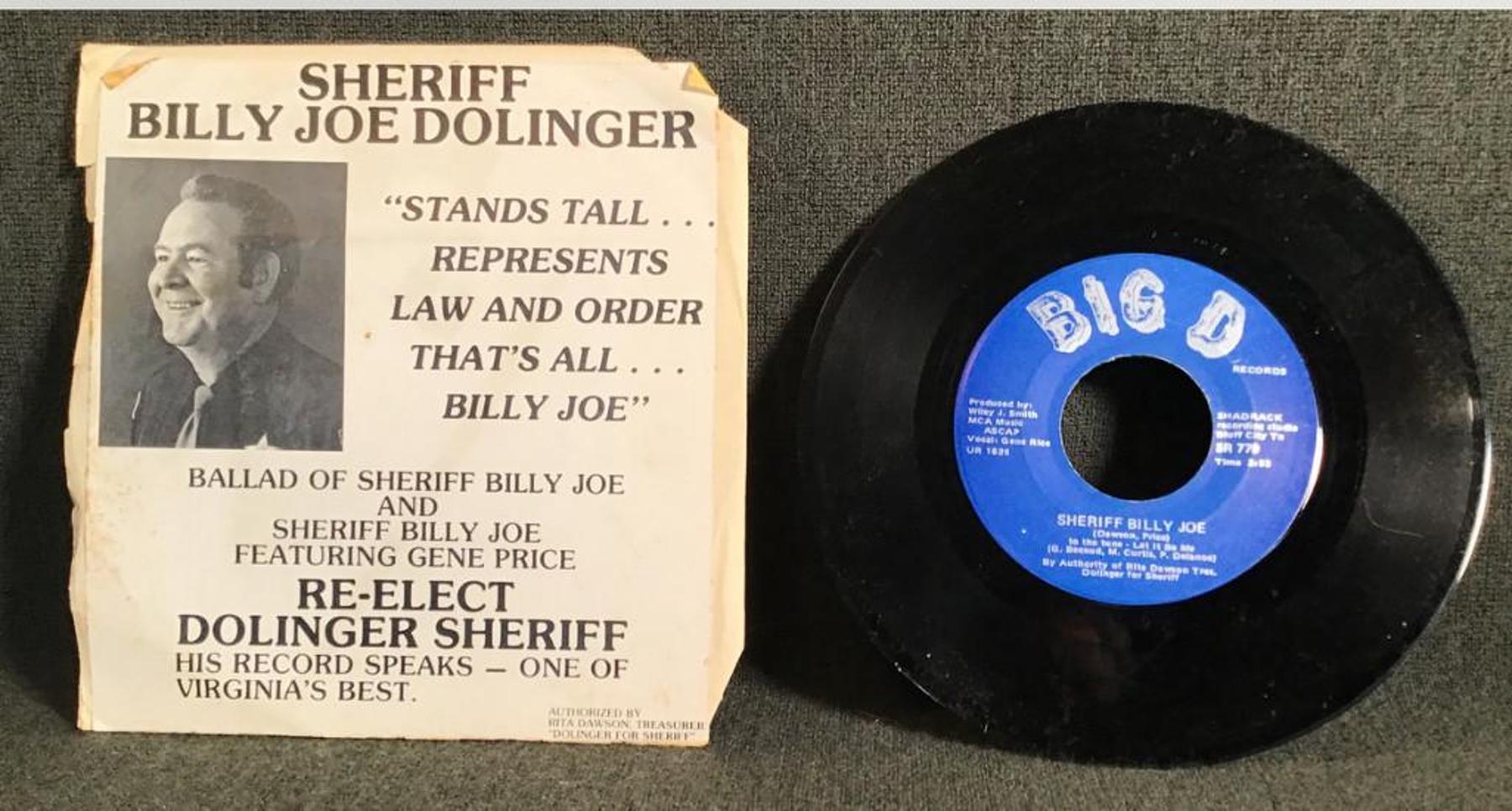 Image for Sheriff Billy Joe Dolinger Record