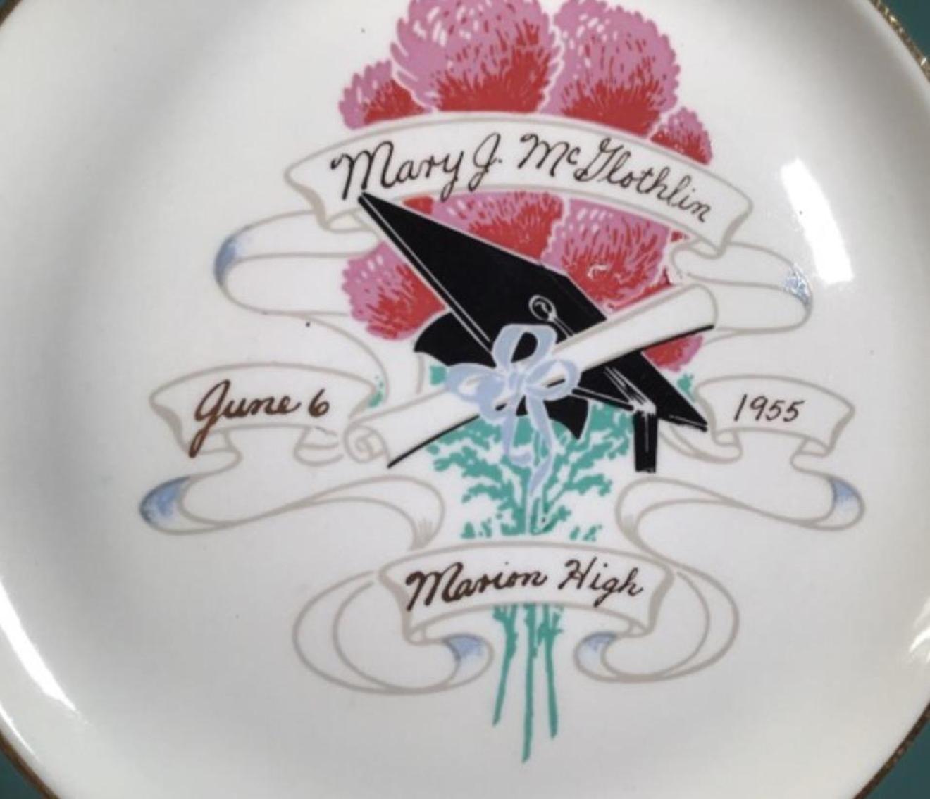 Image for Marion High School 1955 Graduation Plate