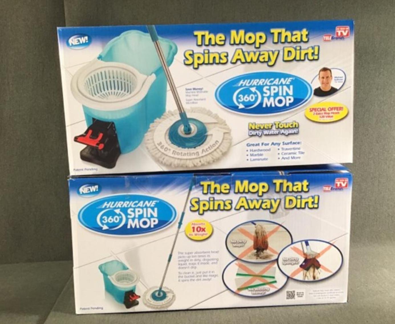 Image for Two New In Box Hurricane Spin Mops