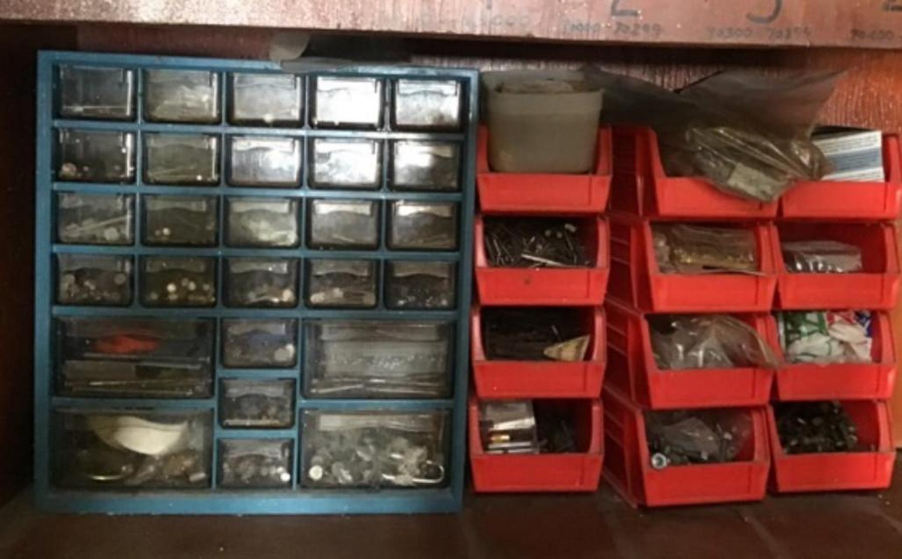 Image for Plastic Cabinet Full Of Fasteners