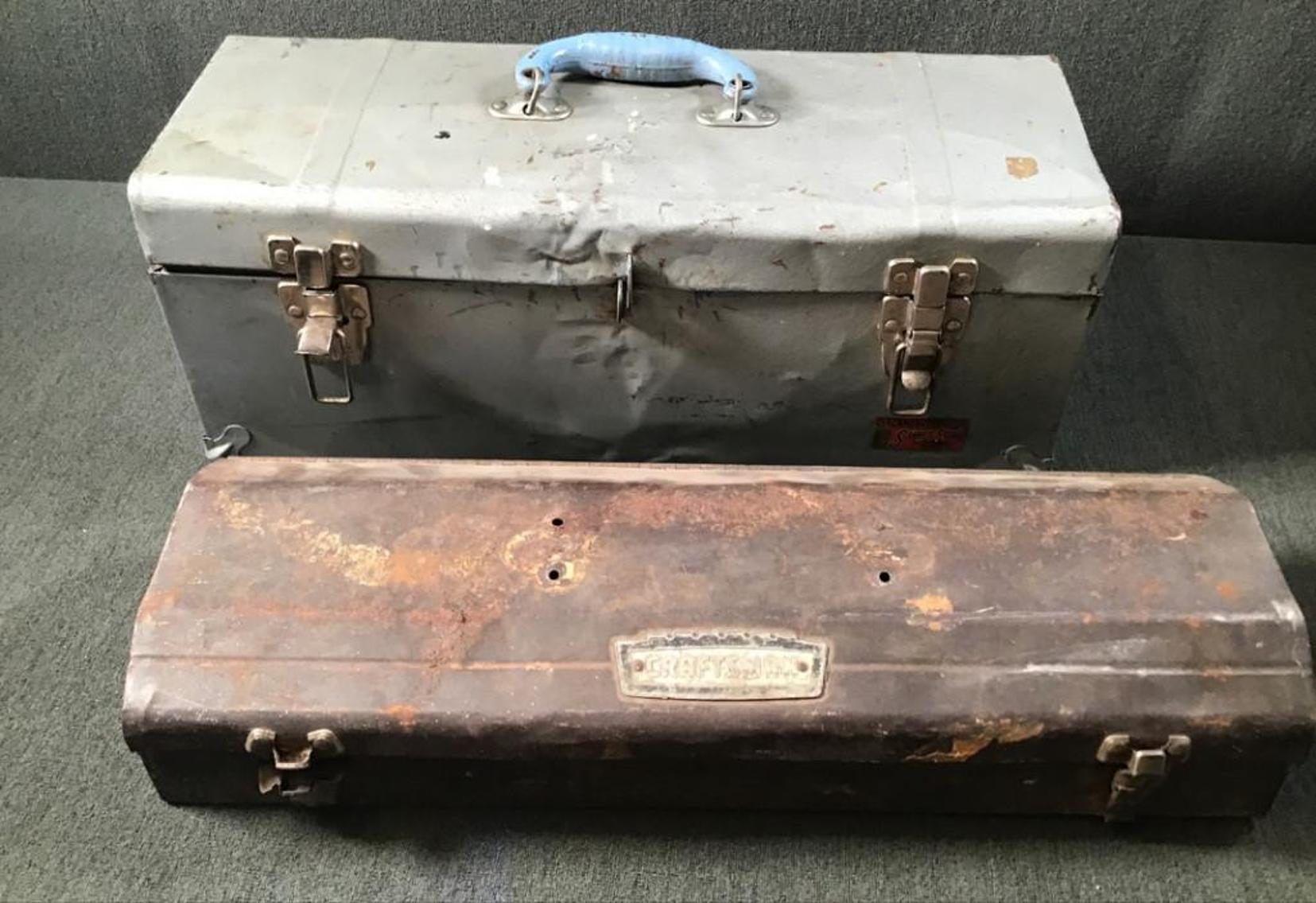 Image for Two Old Tool Boxes - One Craftsman