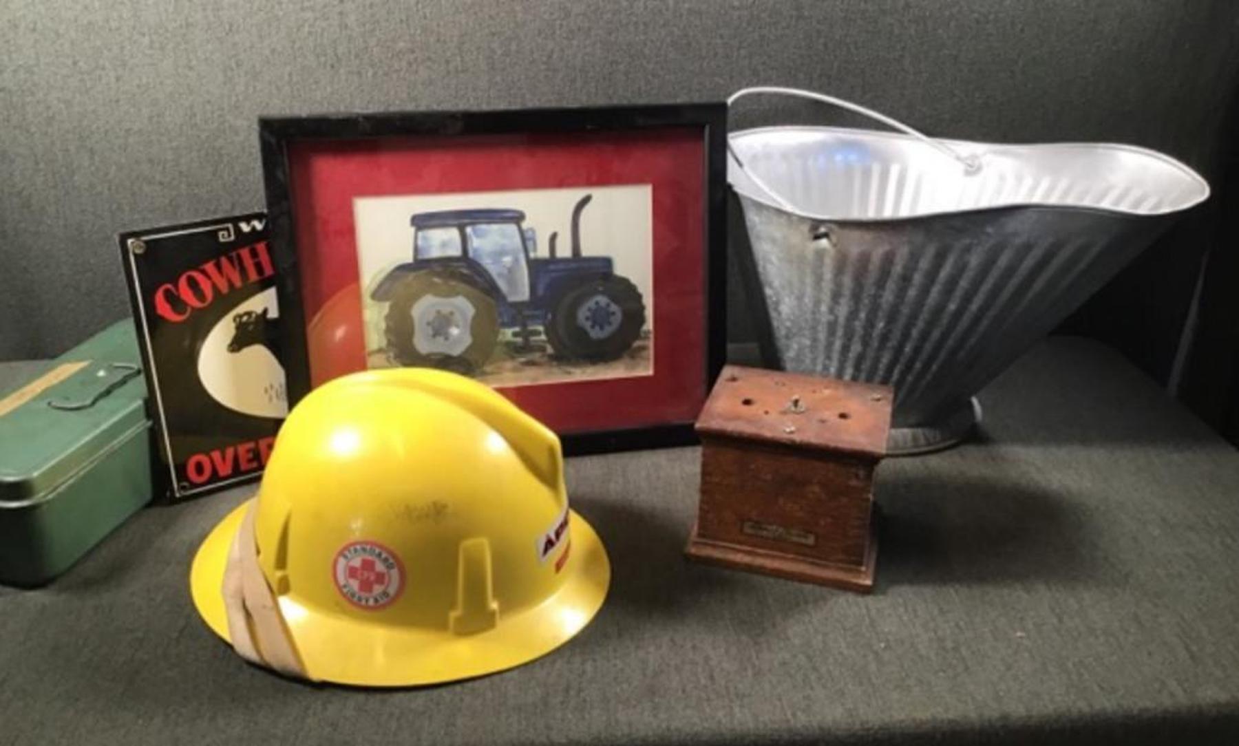 Image for Coal Bucket, Western Electric Power Supply, Watercolor Of Tractor And More