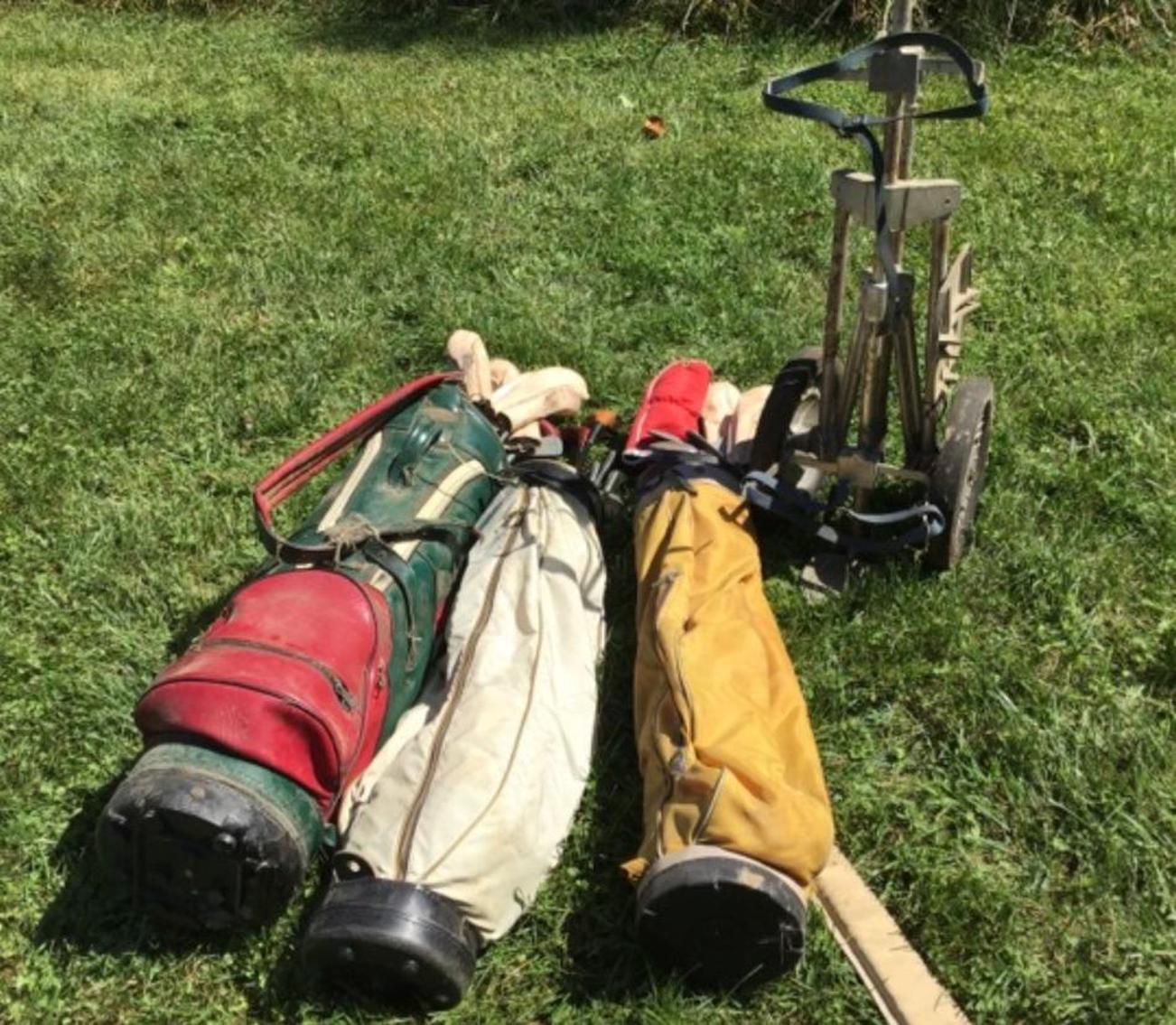 Image for Vintage Golf Clubs And Bags