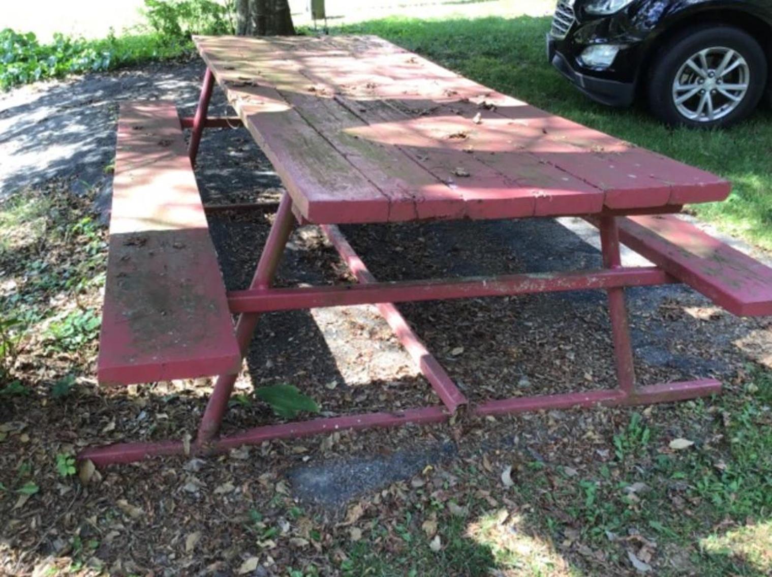 Image for 6 Ft Picnic Table On Metal Frame