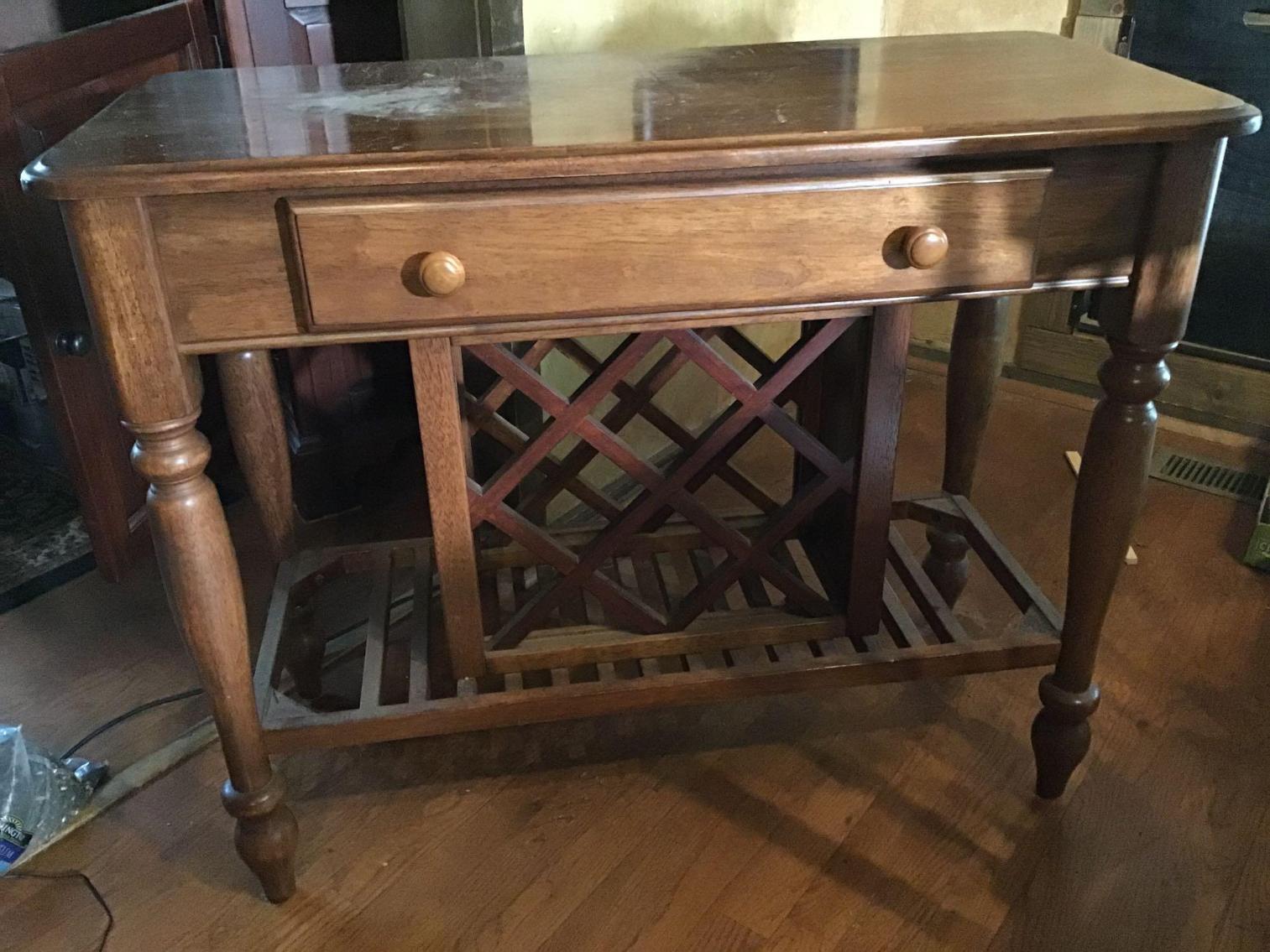 Image for Table with Wine Rack
