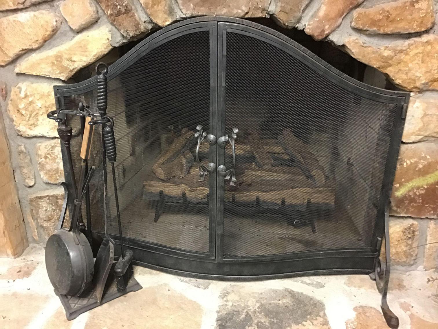 Image for Fireplace Screen and Fire Tools
