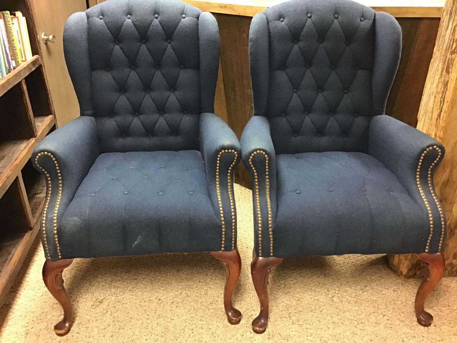 Image for Pair of Wing Back Chairs