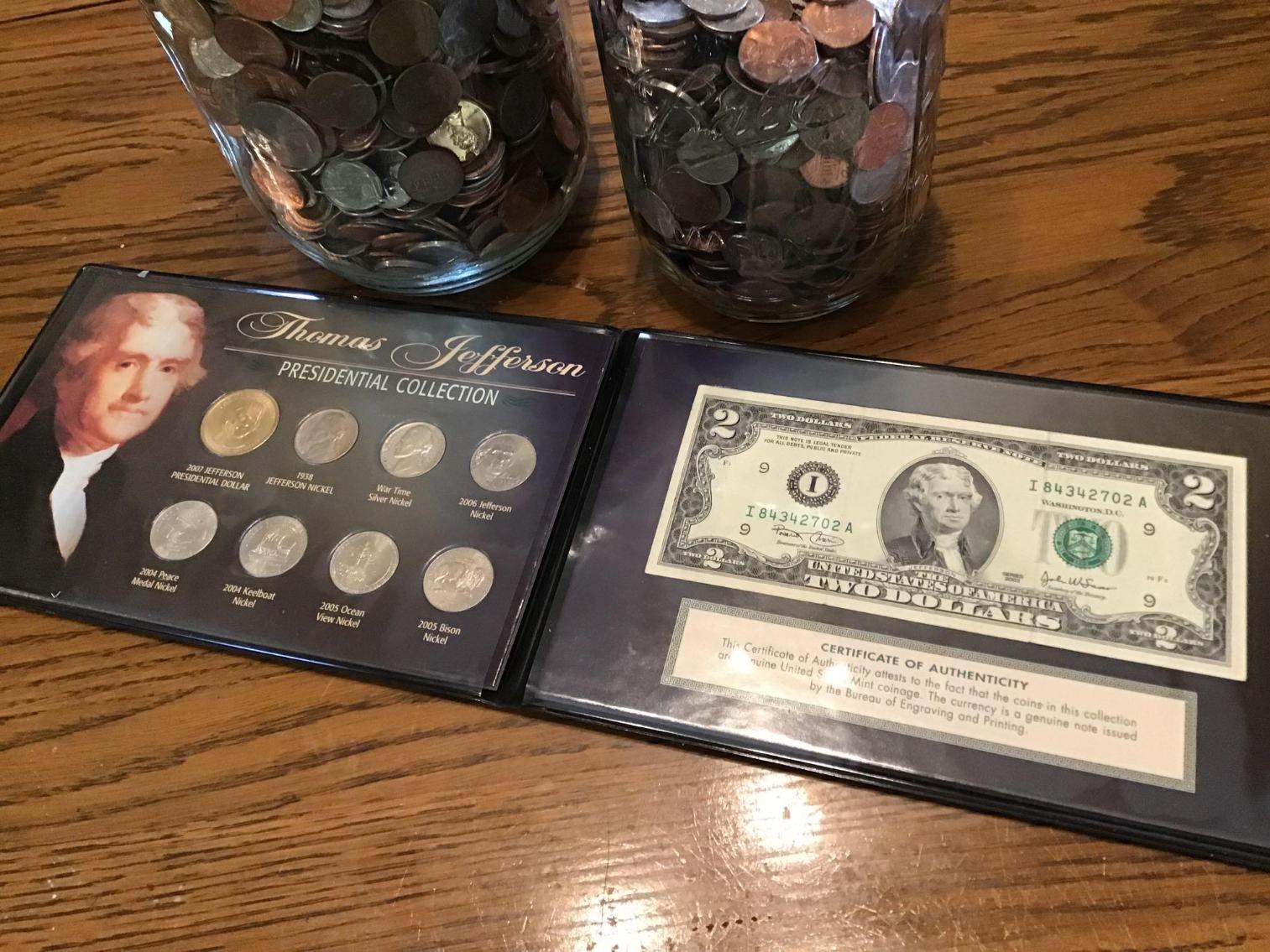 Image for Coins and Thomas Jefferson Presidential Coin Collector's Set 