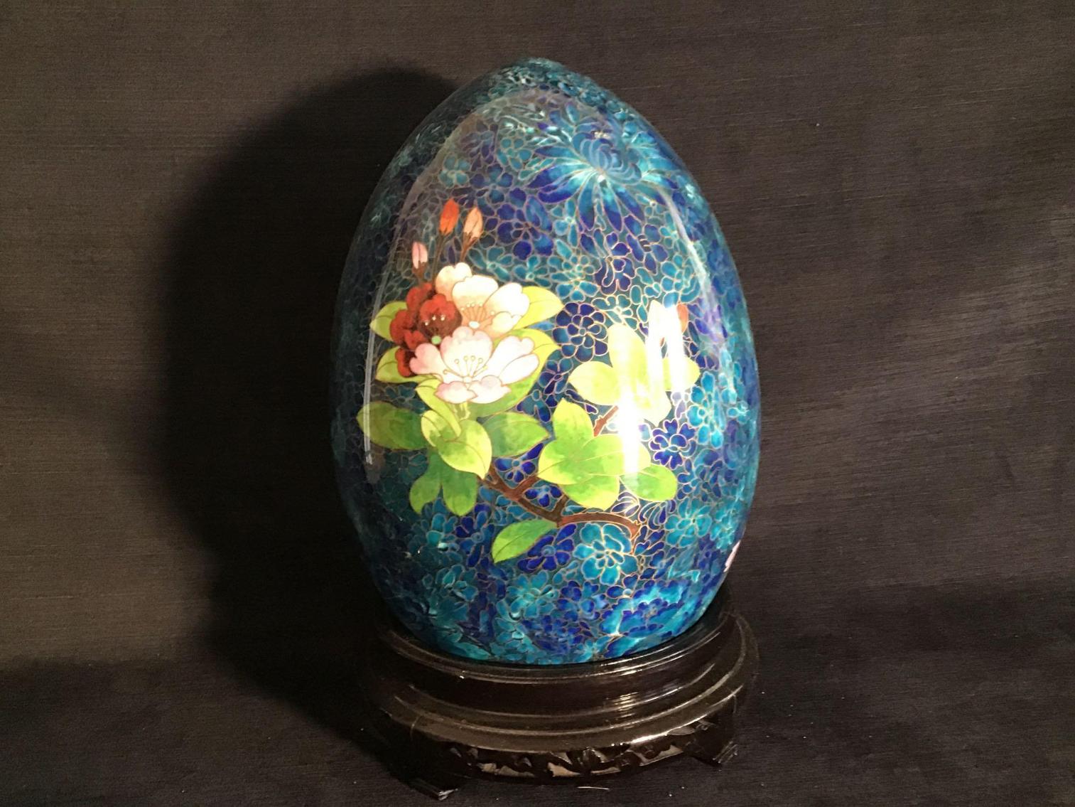 Image for Large Cloisonné Egg on Stand