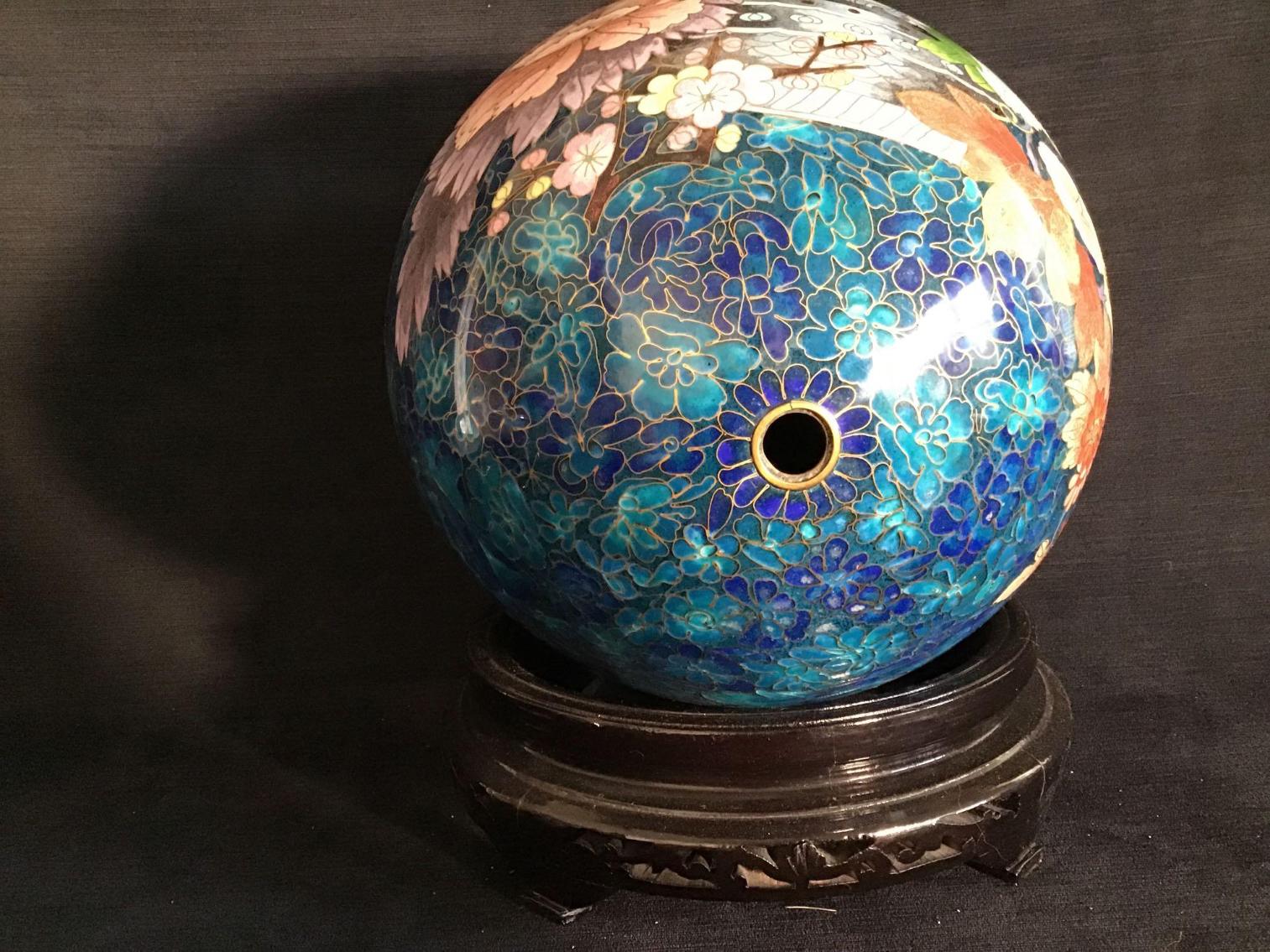 Image for Large Cloisonné Egg on Stand