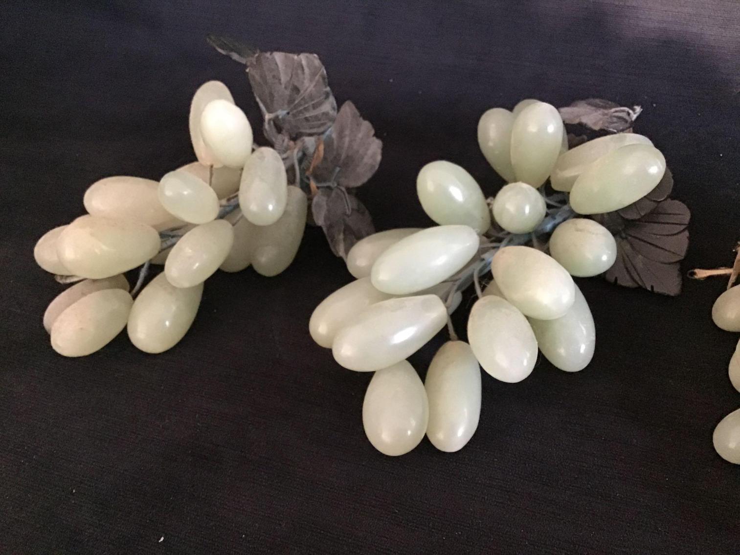 Image for Silver Plated Basket with Stone Grapes