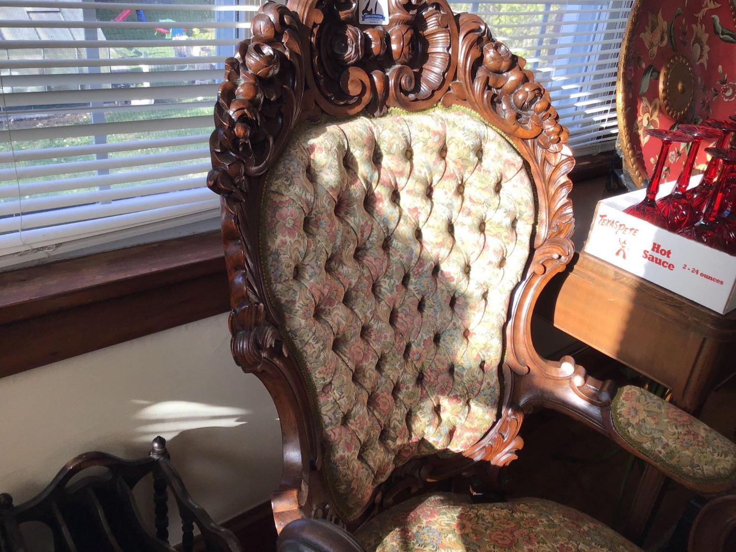 Image for Ornate Victorian Chair