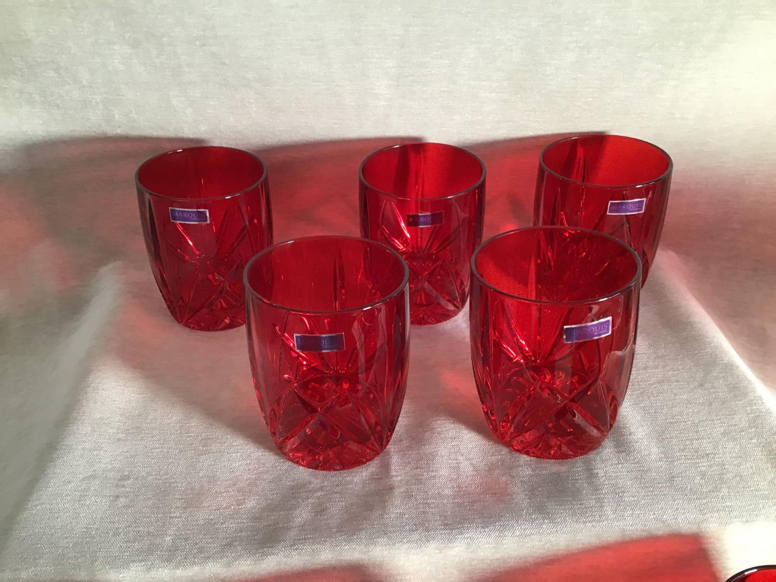 Image for Waterford Marquis Red Tumblers