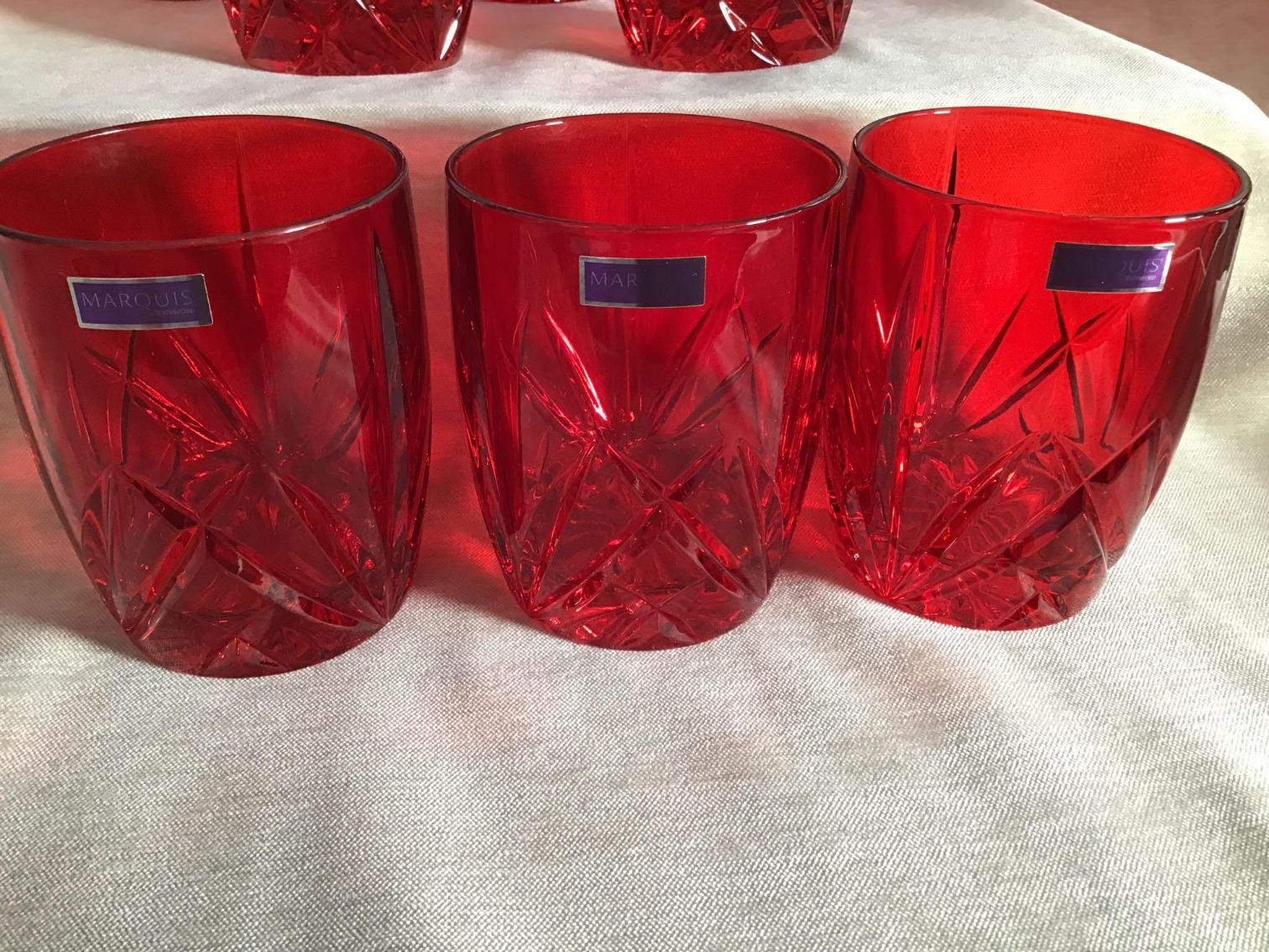 Image for Waterford Marquis Red Tumblers