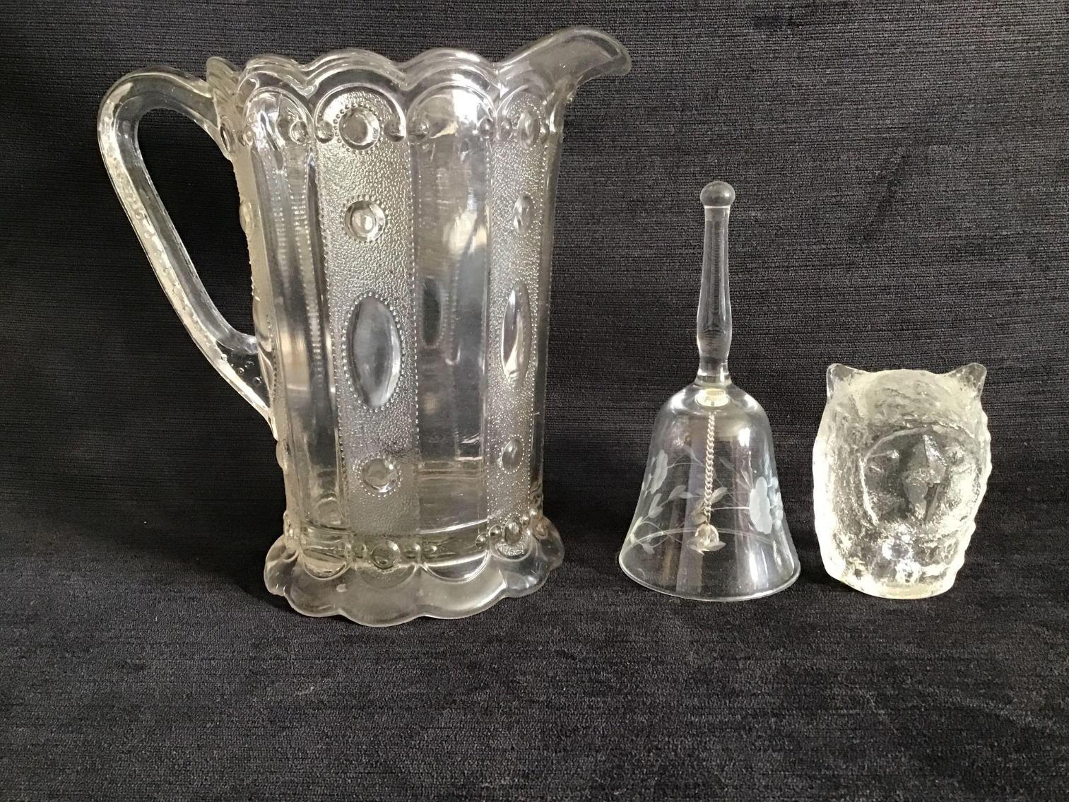 Image for Pressed Glass Pitcher and Other glass