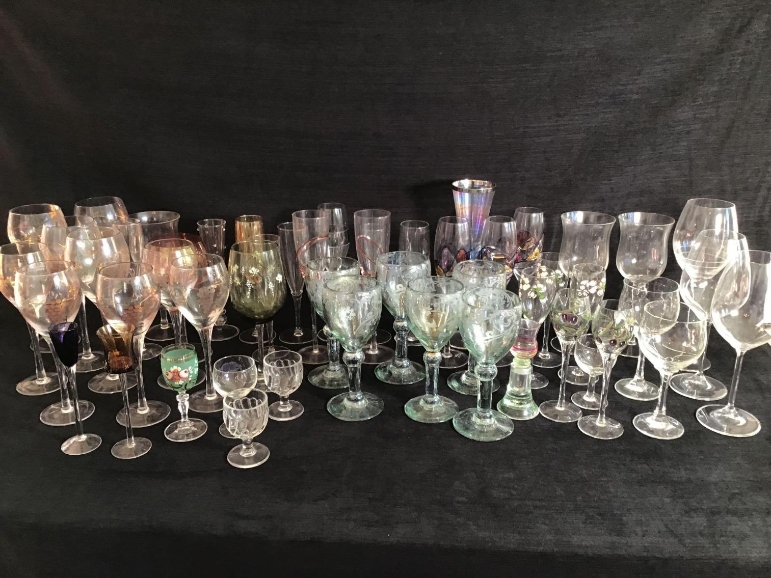 Image for Large collection of Wine Glasses