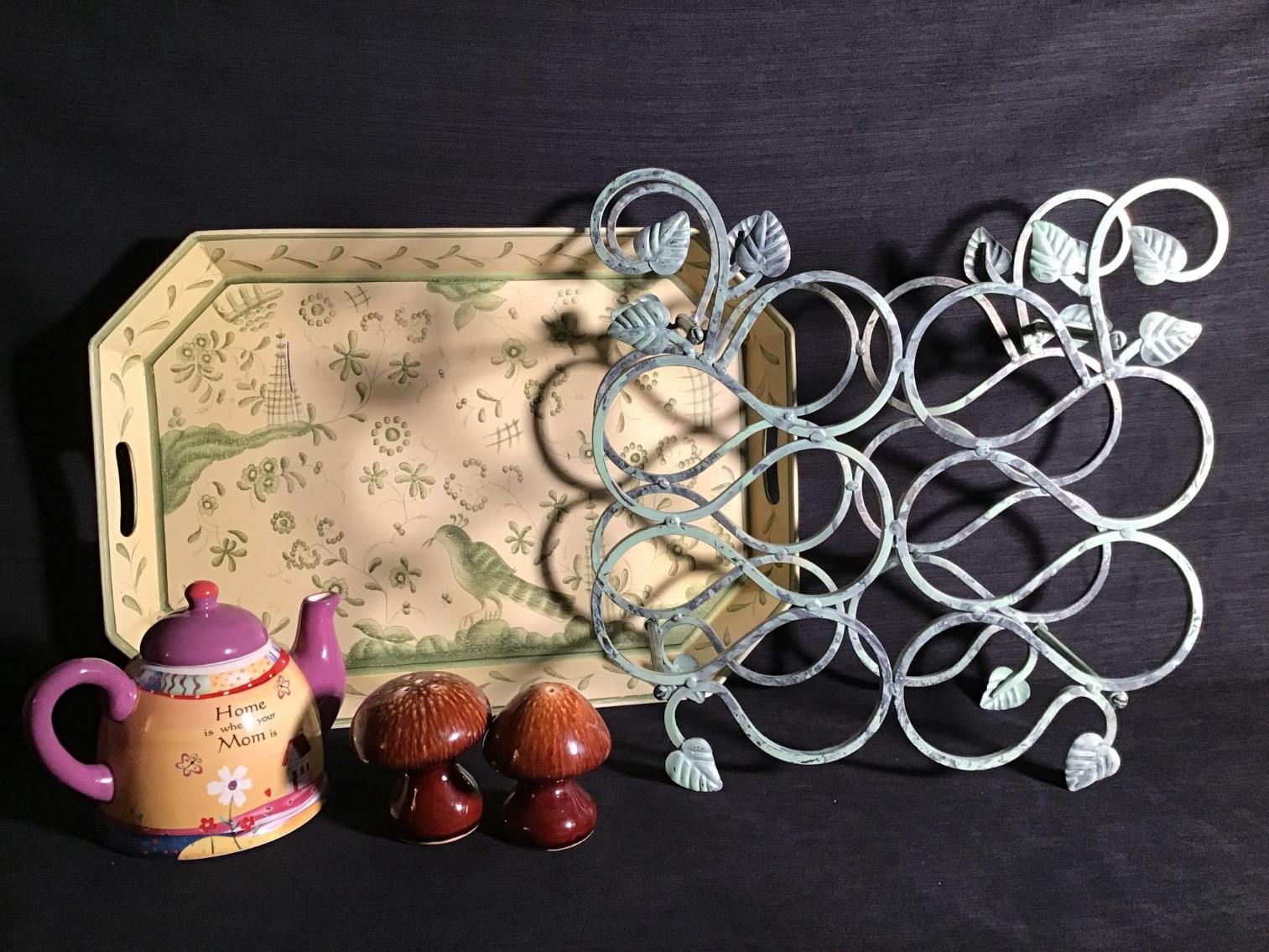 Image for Wine Rack, Tray and Tea Pot