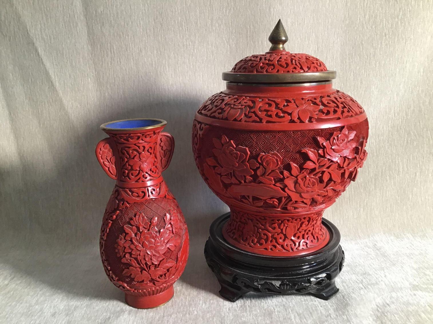 Image for Cinnabar Ginger Jar and Vase 