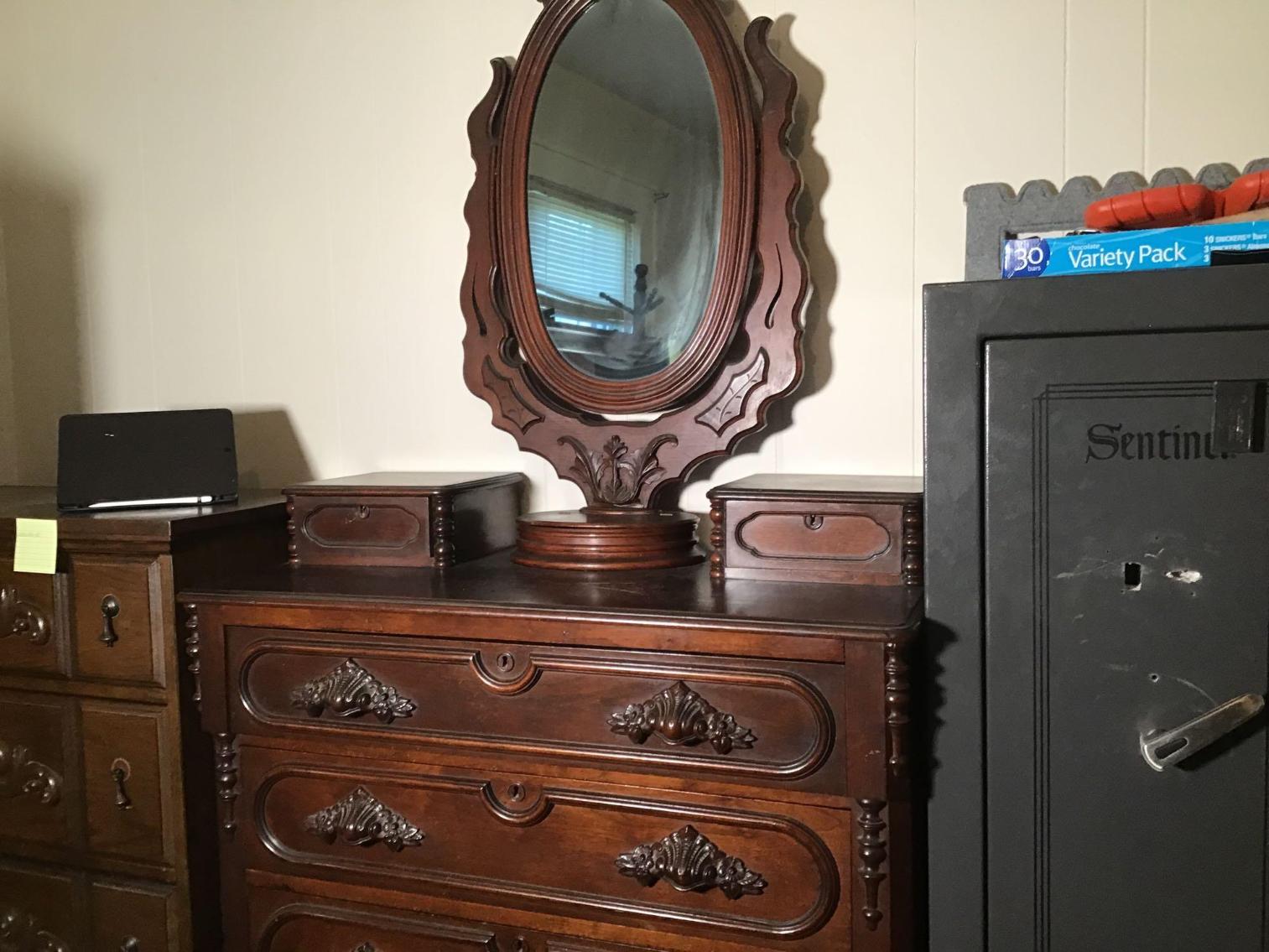 Image for Victorian chest with Mirror