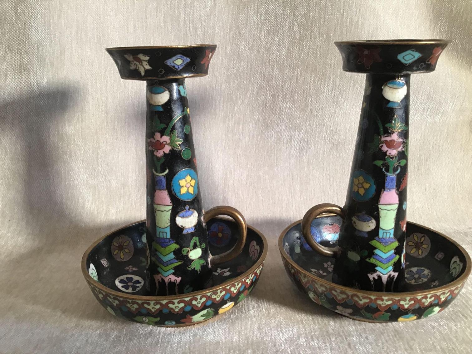 Image for Cloisonné Candleholders