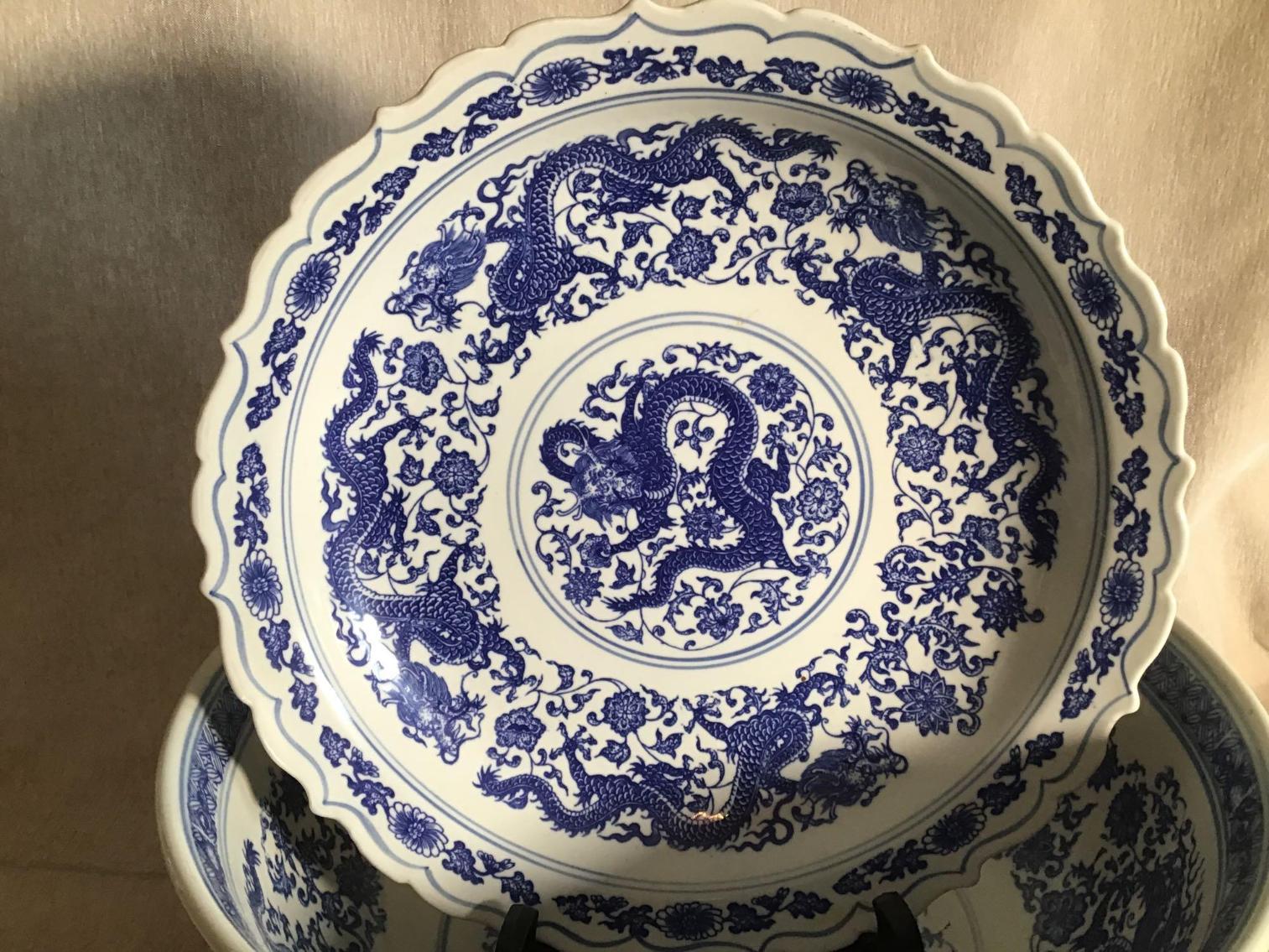 Image for Asian Themed Blue and White Ceramics