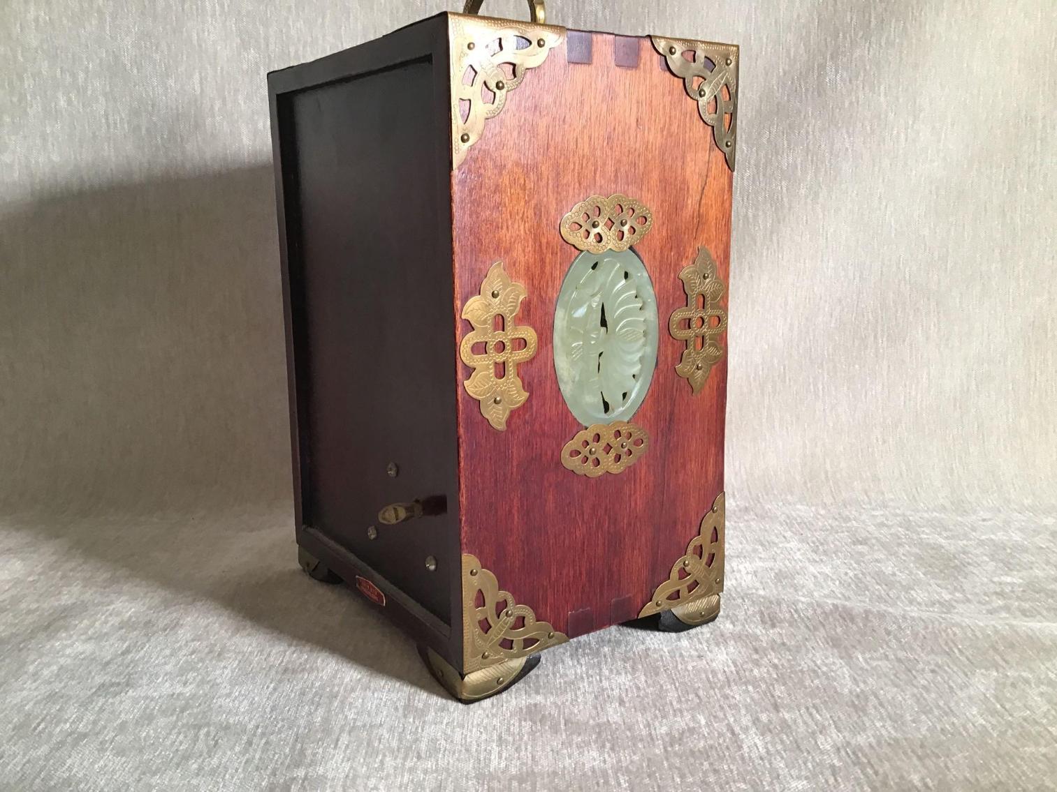 Image for Asian Jewelry Box with Jade Panels