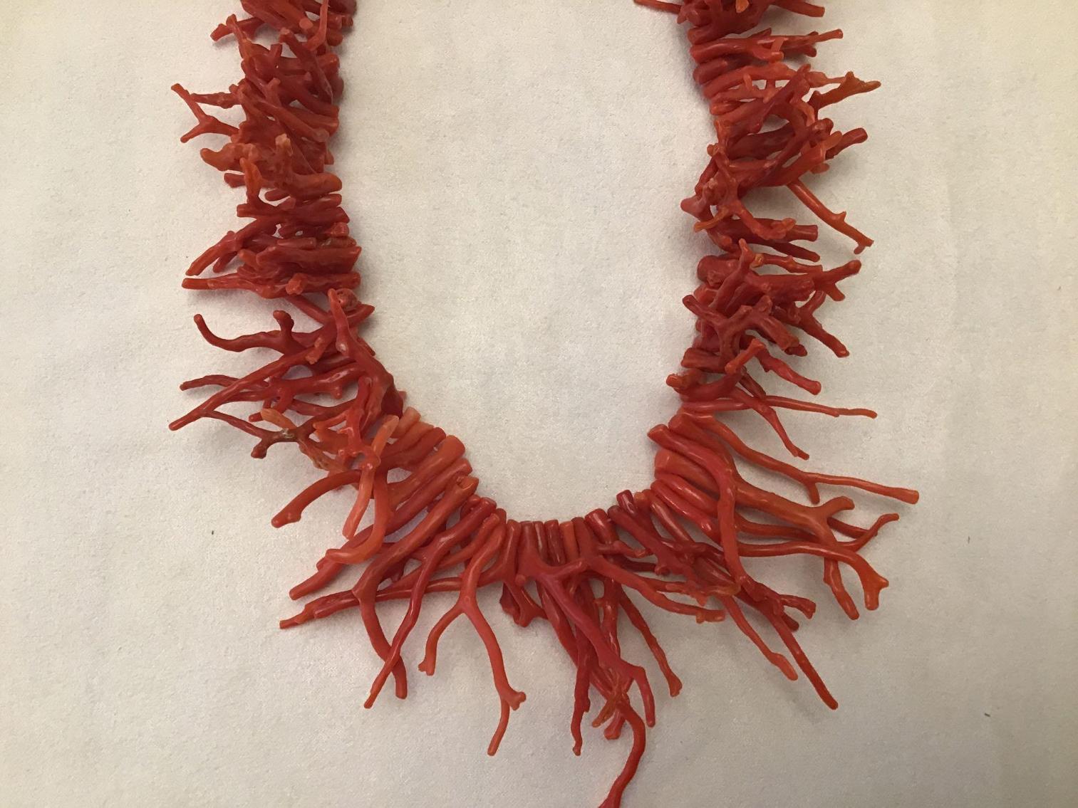 Image for Coral Necklace with 14kt Gold Clasp