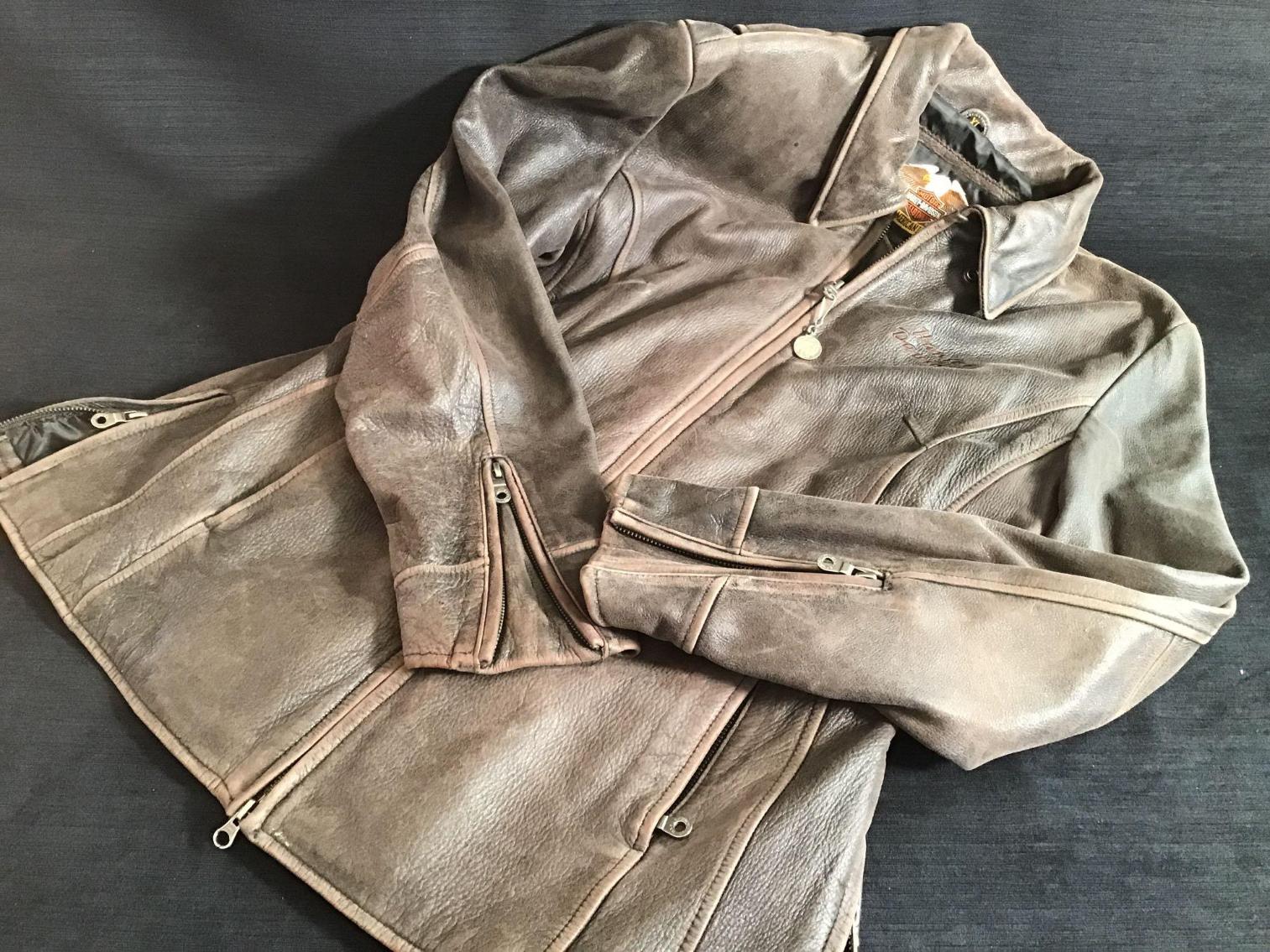 Image for Leather Harley Davidson jacket - Ladies XL