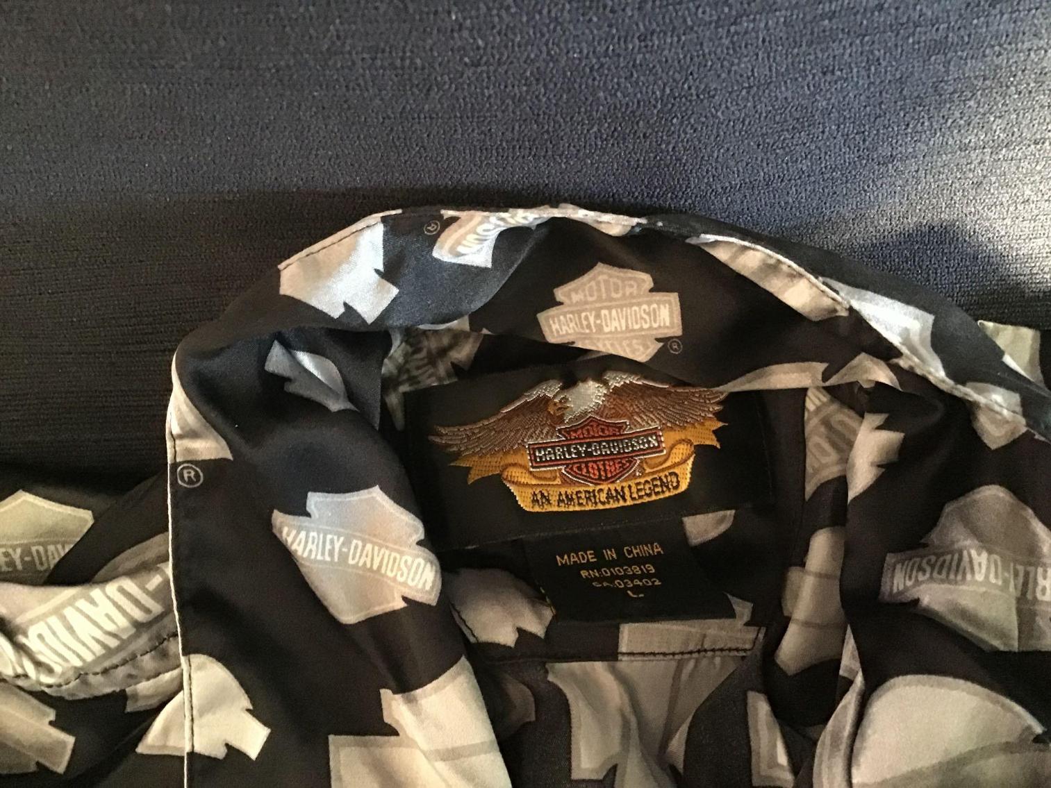 Image for Harley Davidson Silk Pajamas and Robe