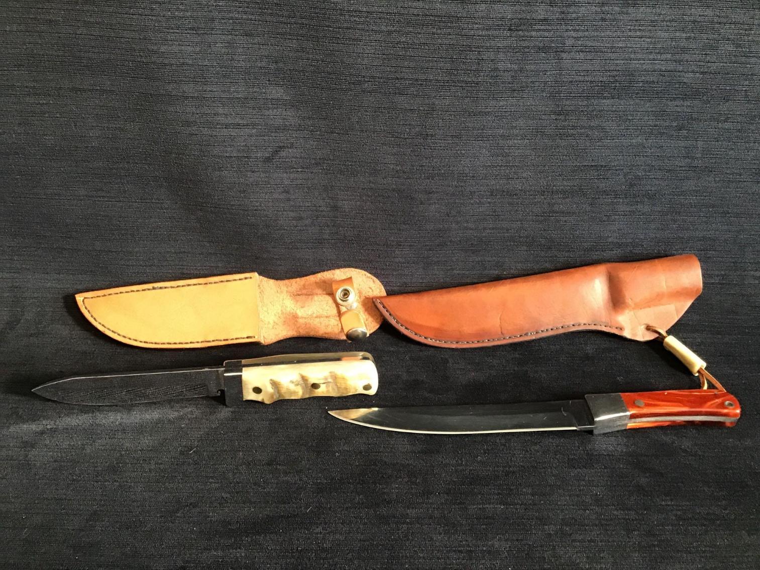 Image for Two Clapp Handmade Knives with Sheaths