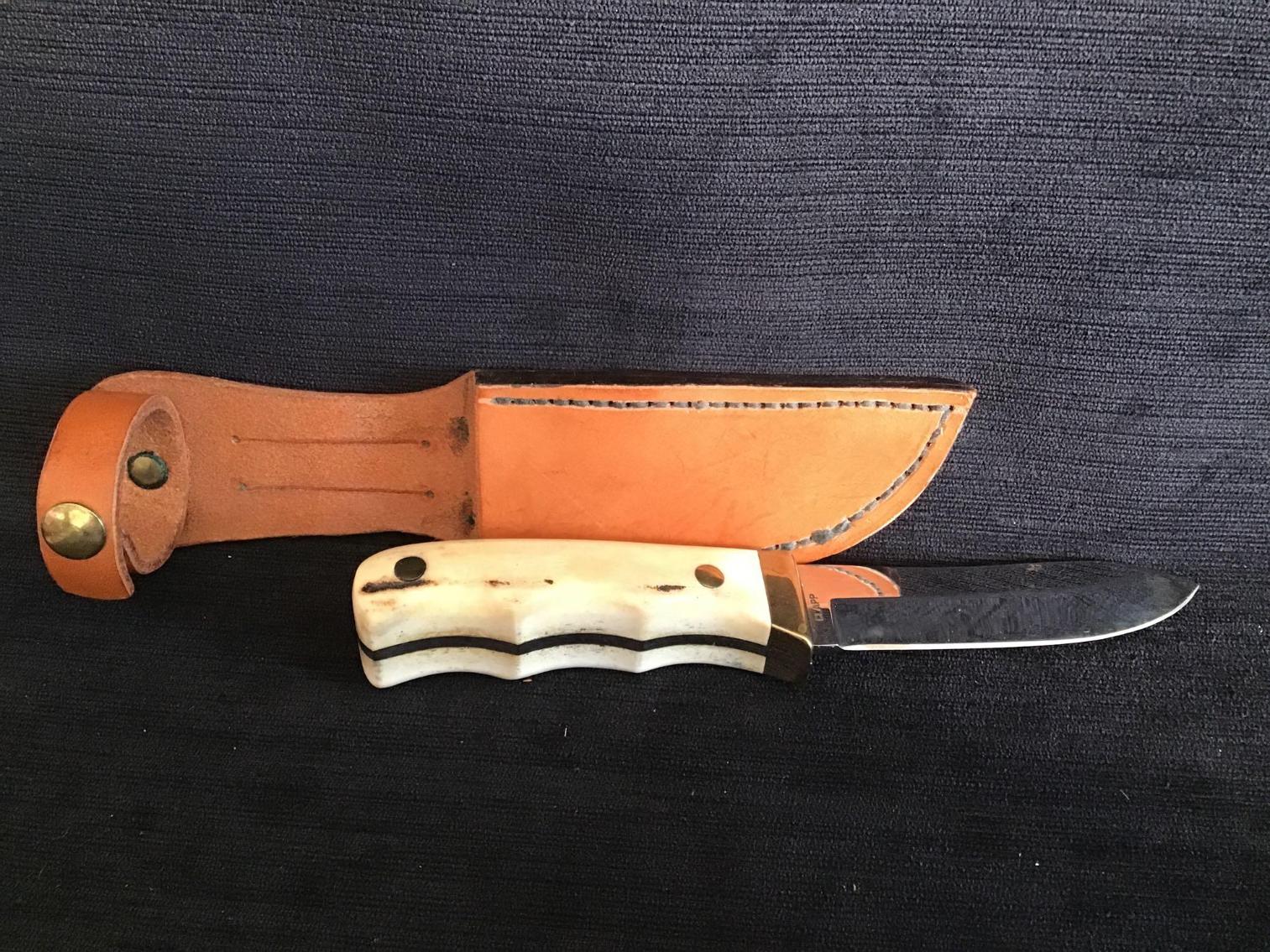 Image for 2 Clapp Hand made Knives in Sheaths