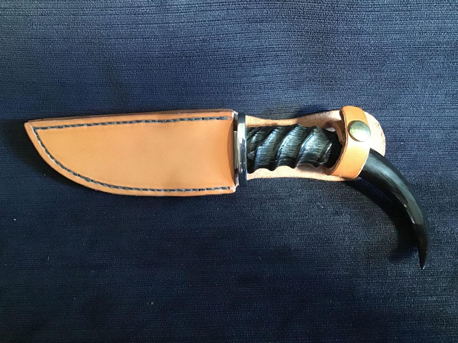Image for Handmade Knife with Antler Handle