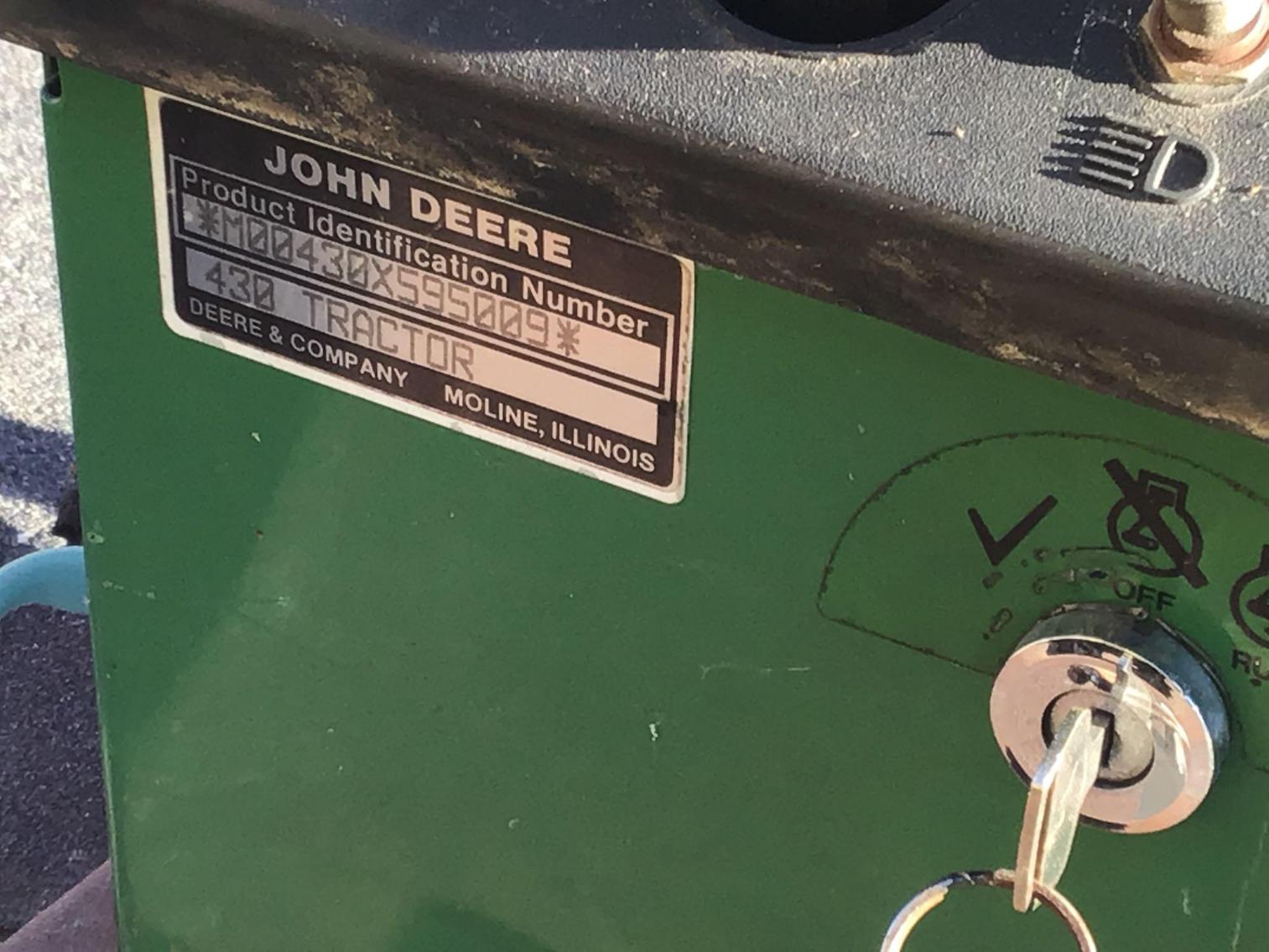 Image for John Deere Mower Diesel 430