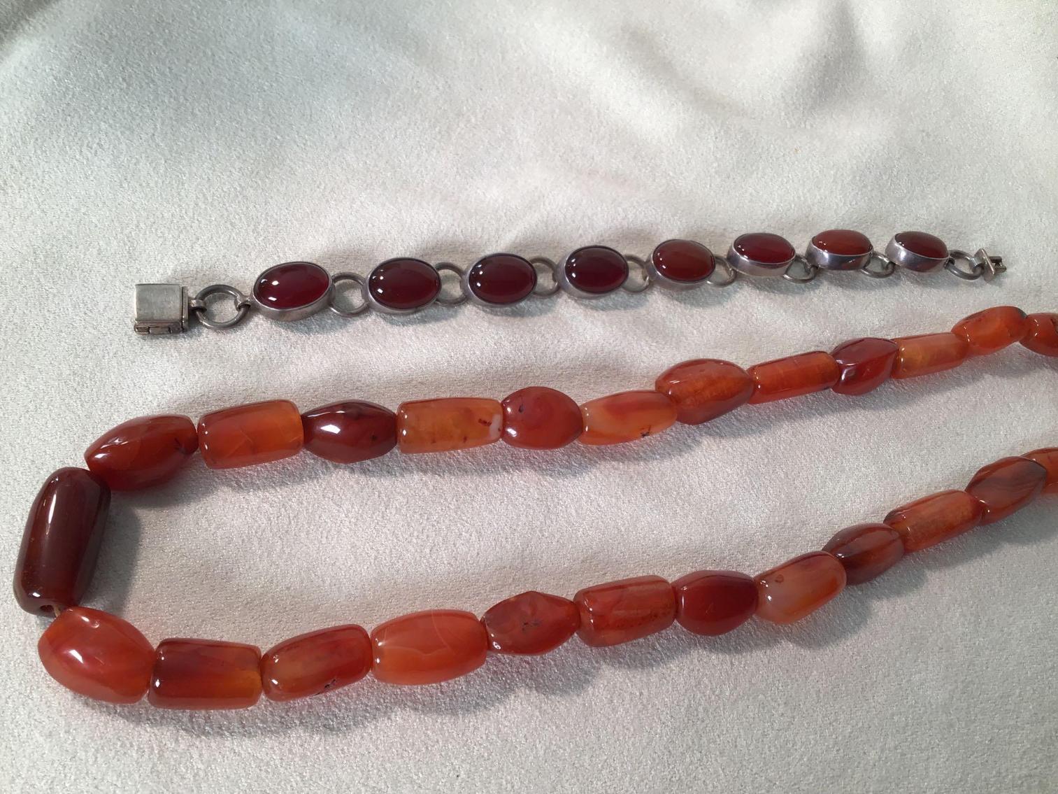 Image for Carnelian and Sterling Jewelry