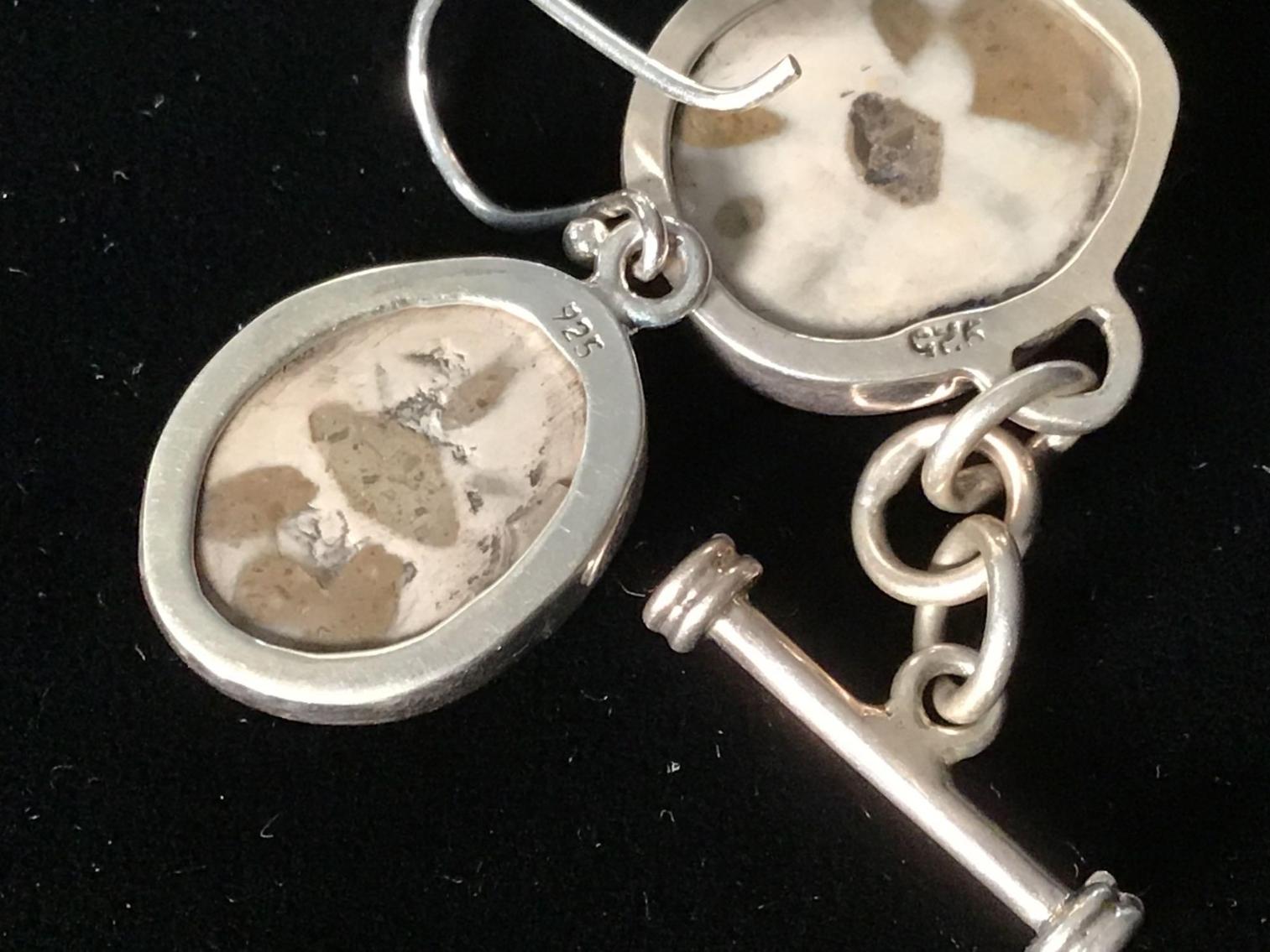 Image for Sand Dollar Bracelet and Earrings in Sterling Silver