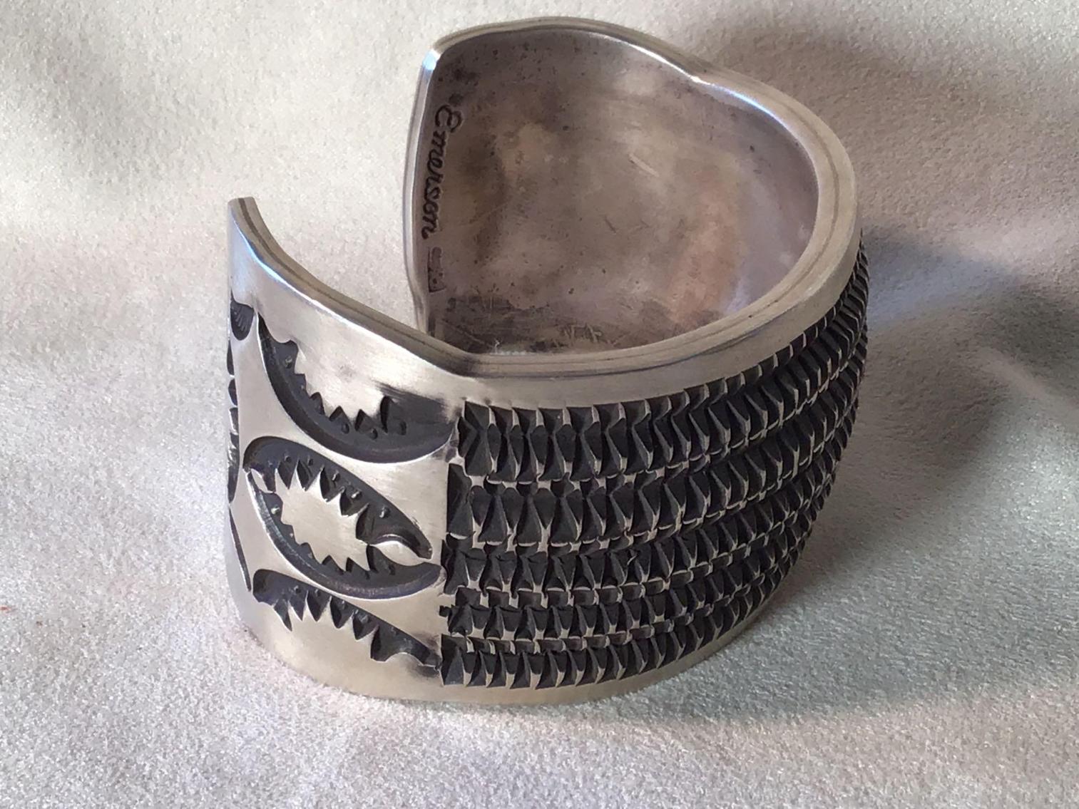 Image for Gentleman’s Sterling Silver Bracelet - Native American Style 