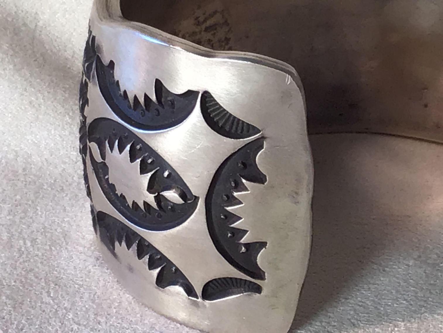 Image for Gentleman’s Sterling Silver Bracelet - Native American Style 