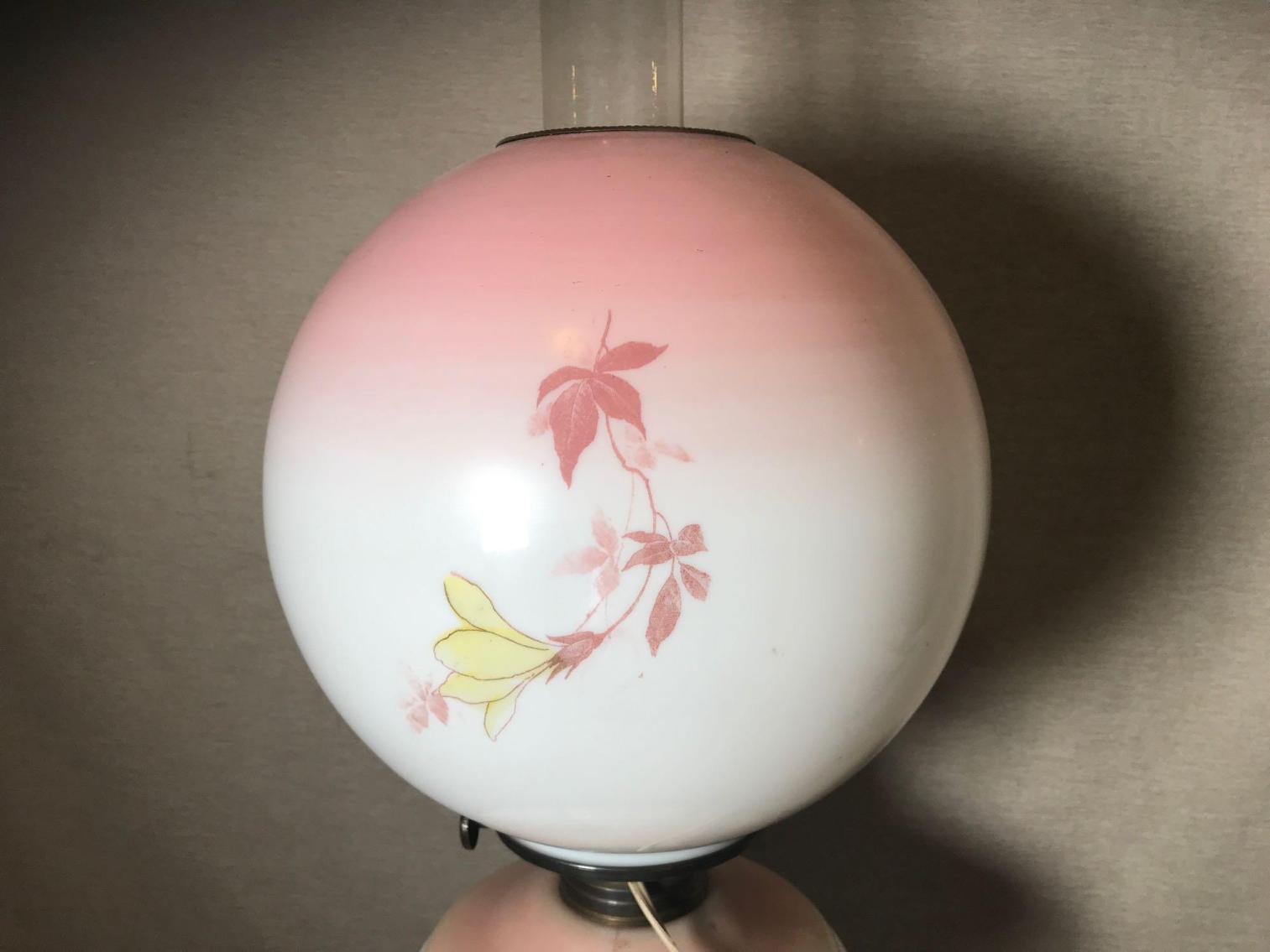 Image for Hand painted glass lamp