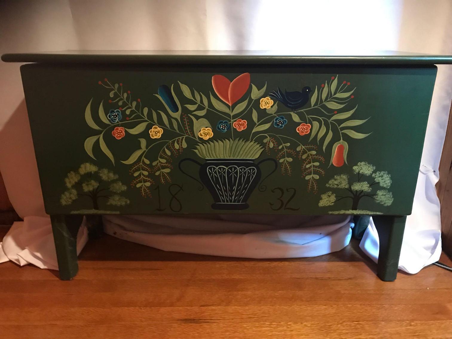 Image for Reproduction Painted Pine Chest