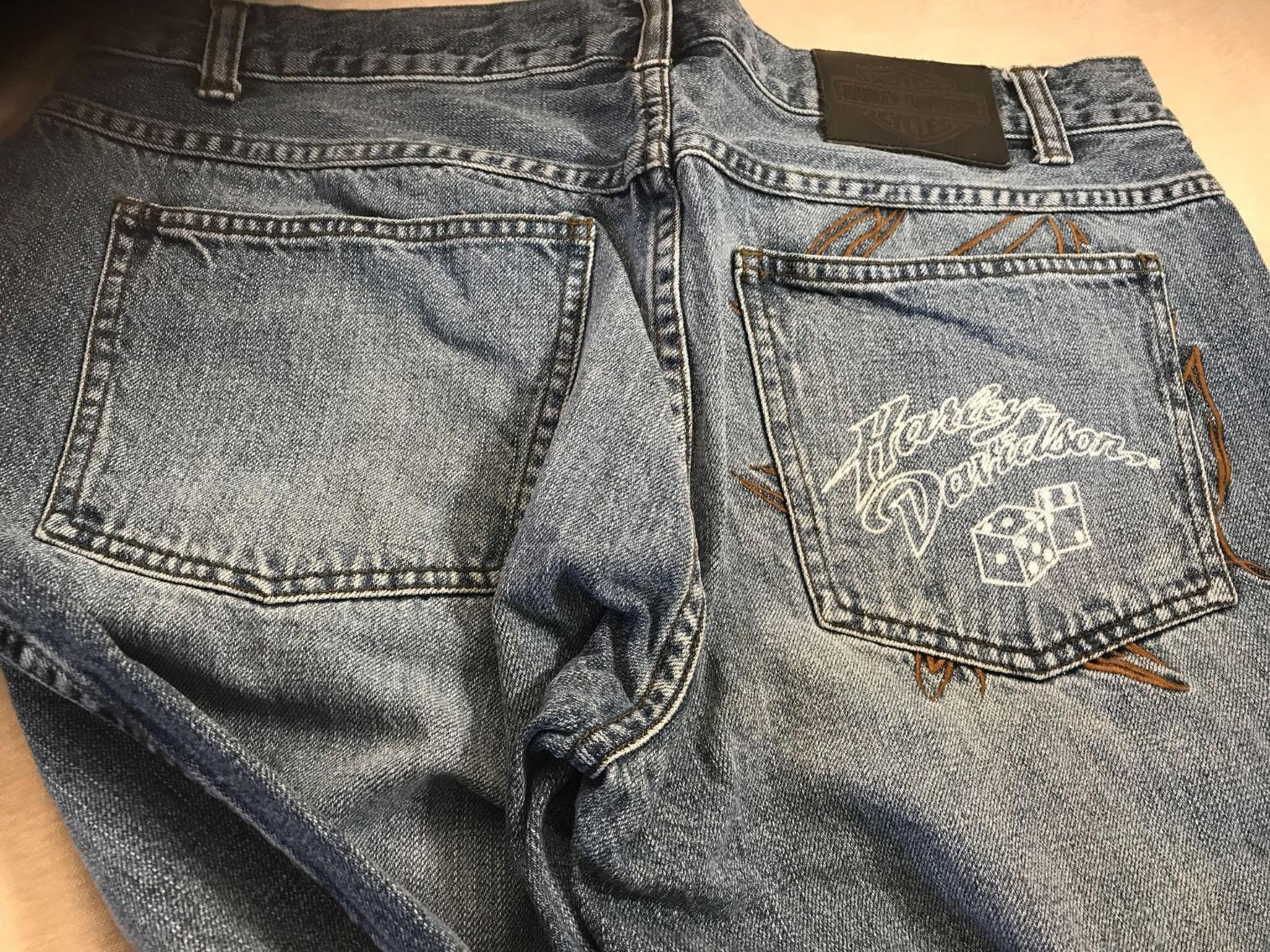 Image for Vintage Harley Davidson Jeans and Linen shirt
