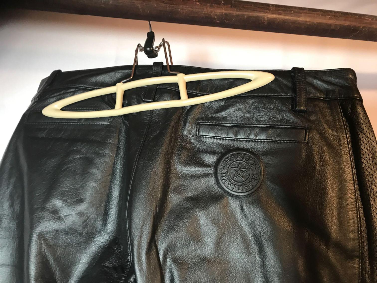 Image for Vintage Harley Davidson Leather Vest and Jacket Set