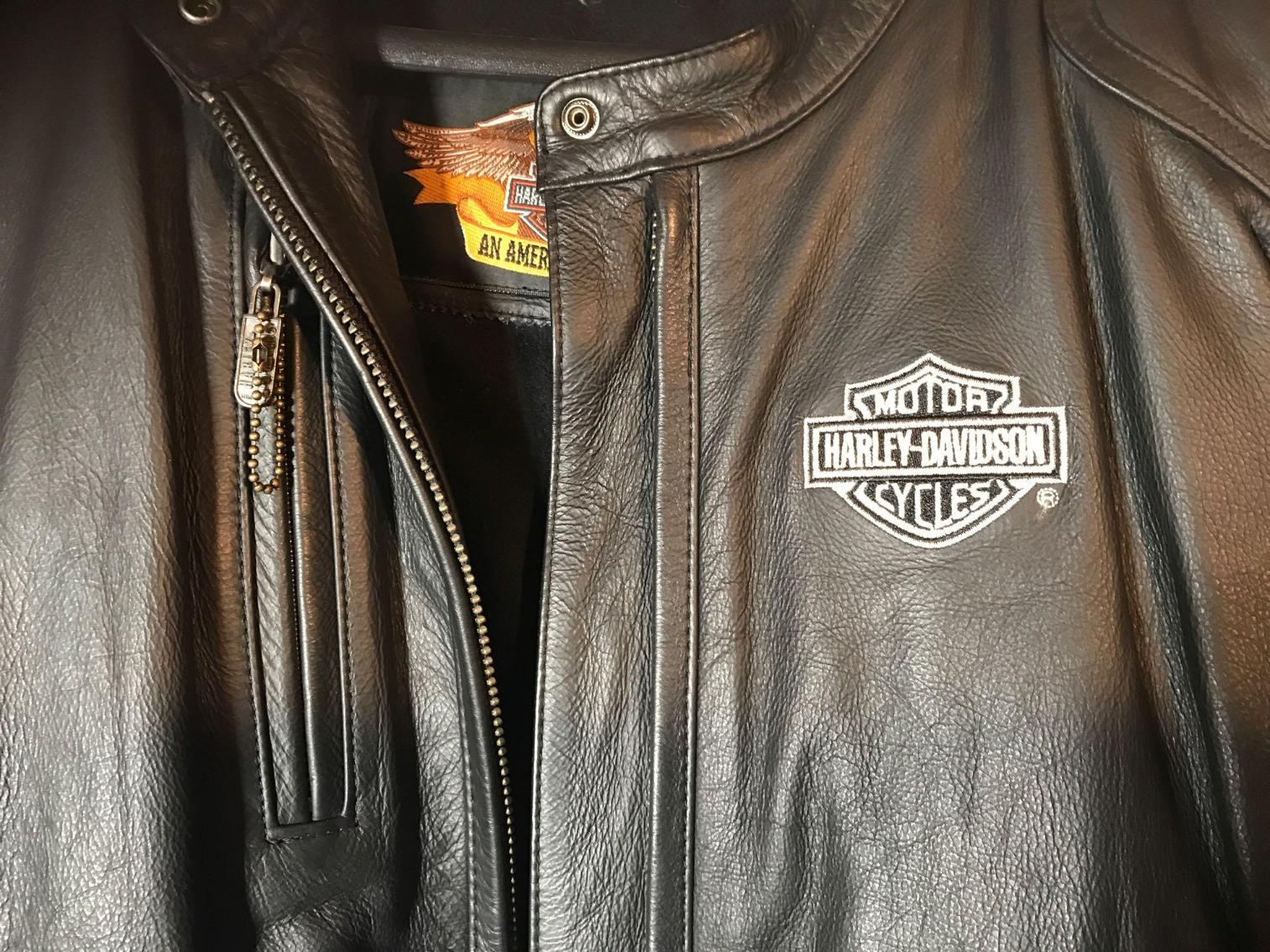 Image for Vintage Harley Davison Leather Jacket Ladies XXL