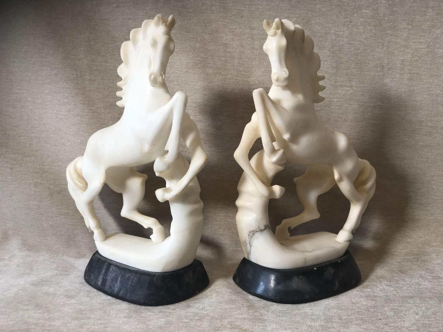 Image for Italian Marble Horse Bookends